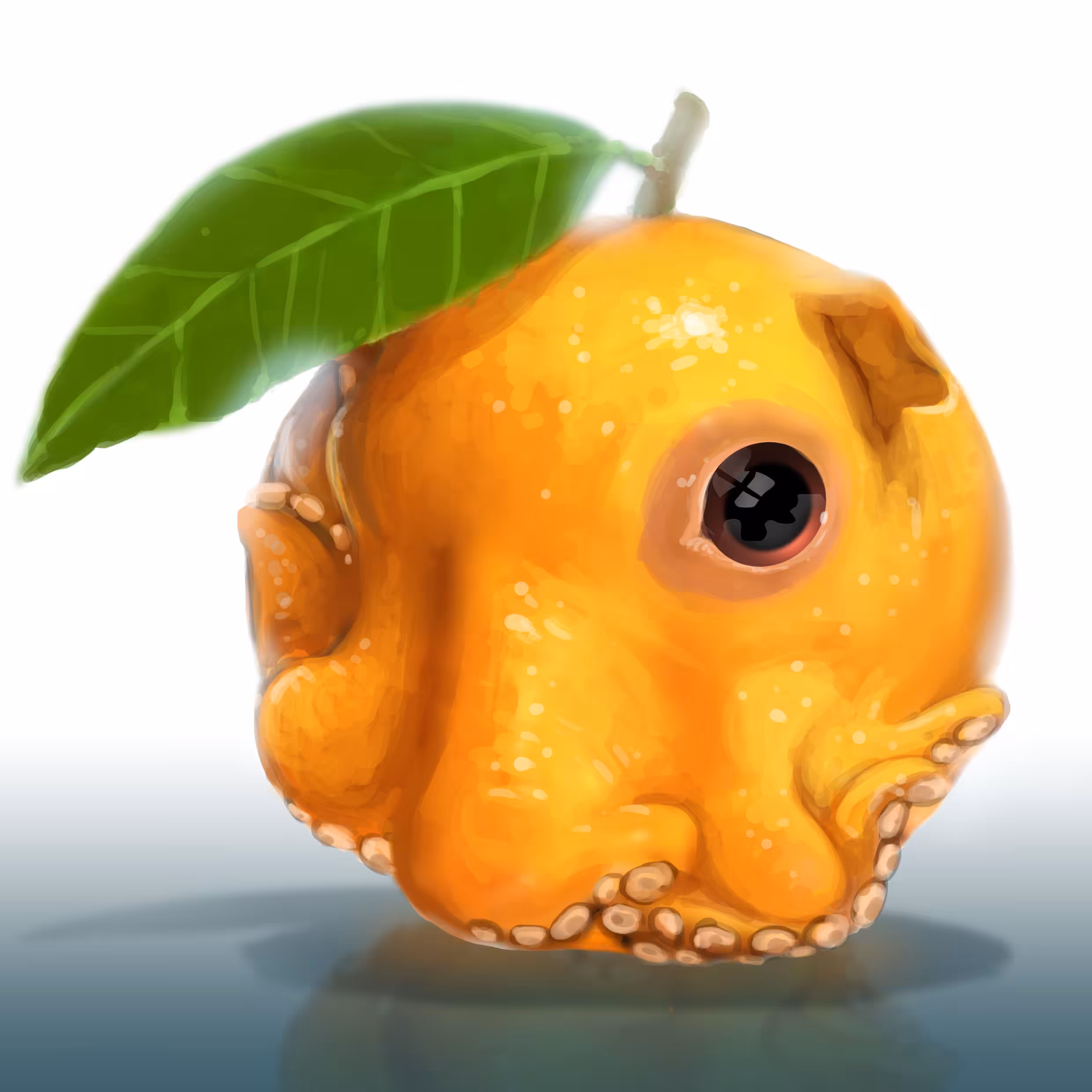 Dumbo octopus orange