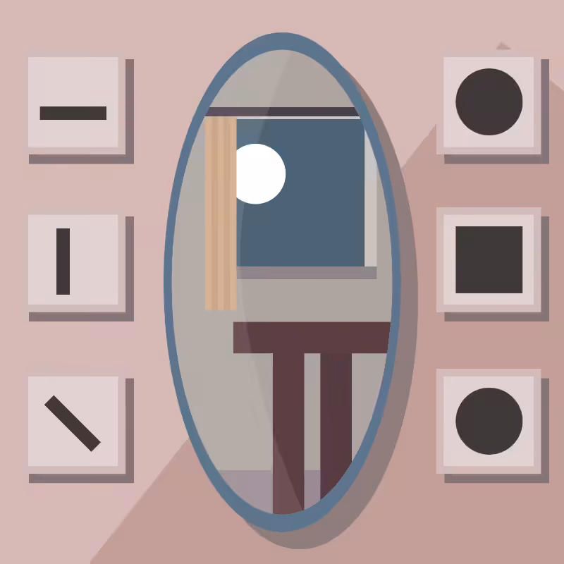 A moon in\and the mirror. #45