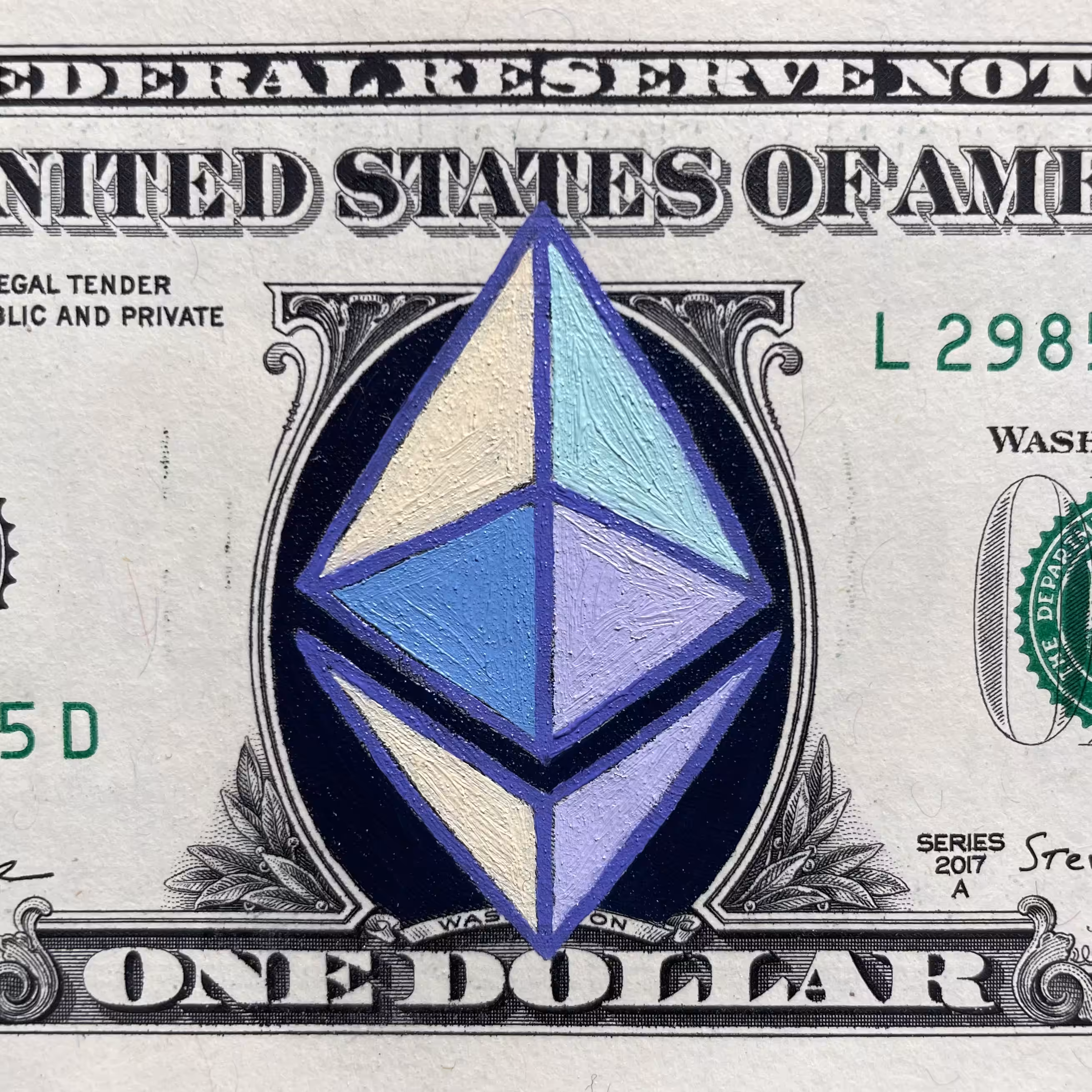Ethereum Logo on Fiat
