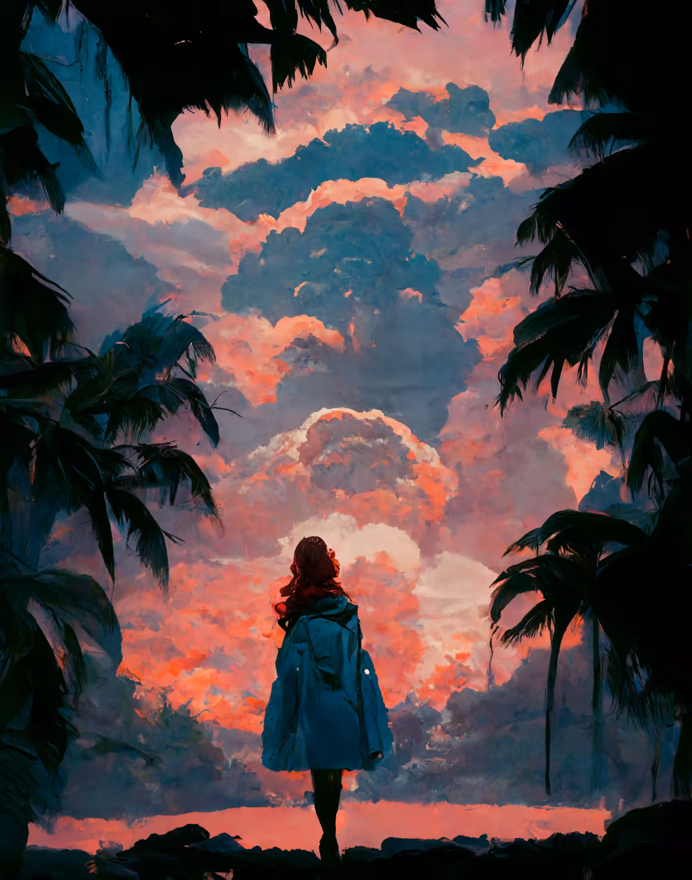 tropical sunset