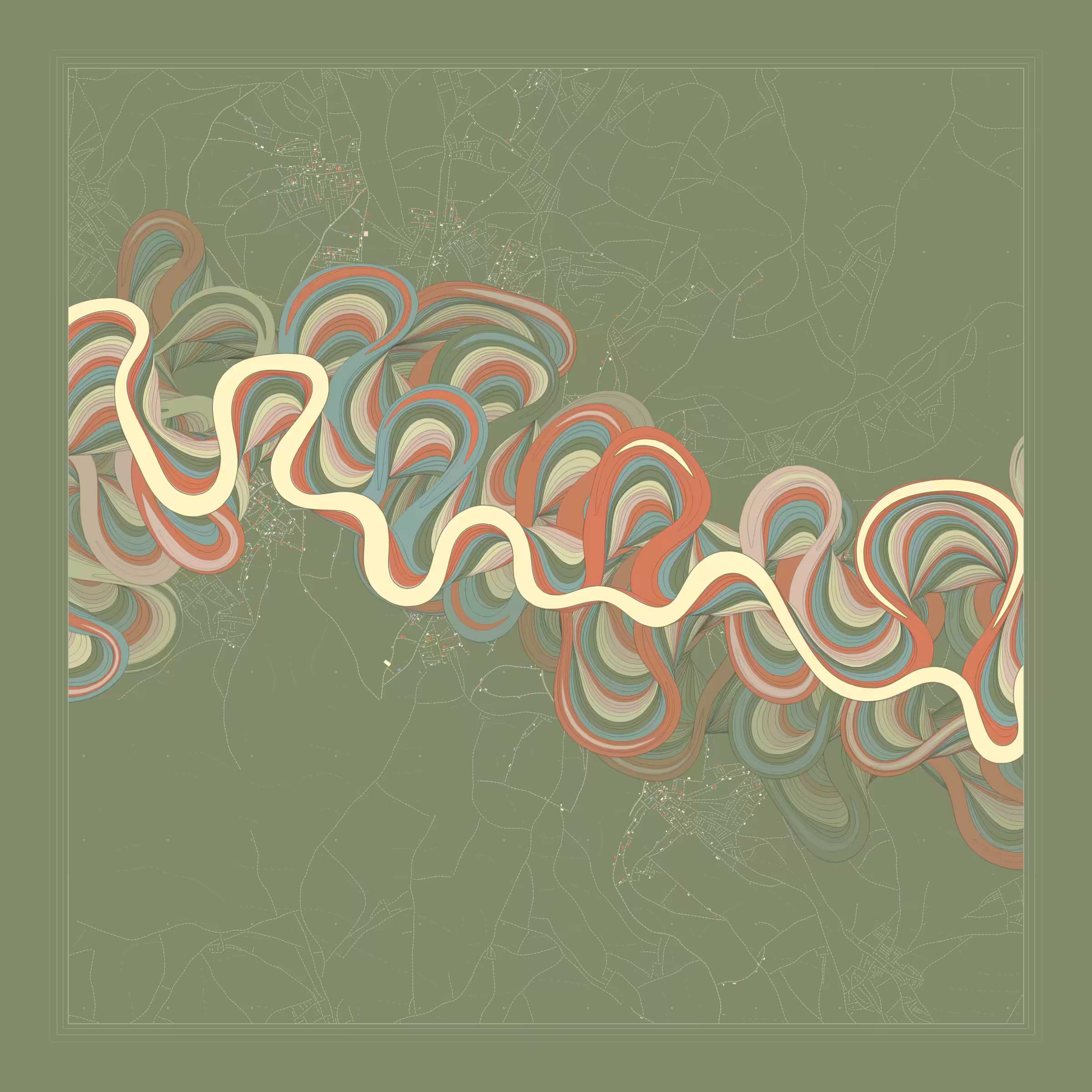 Ancient Courses of Fictional Rivers #45