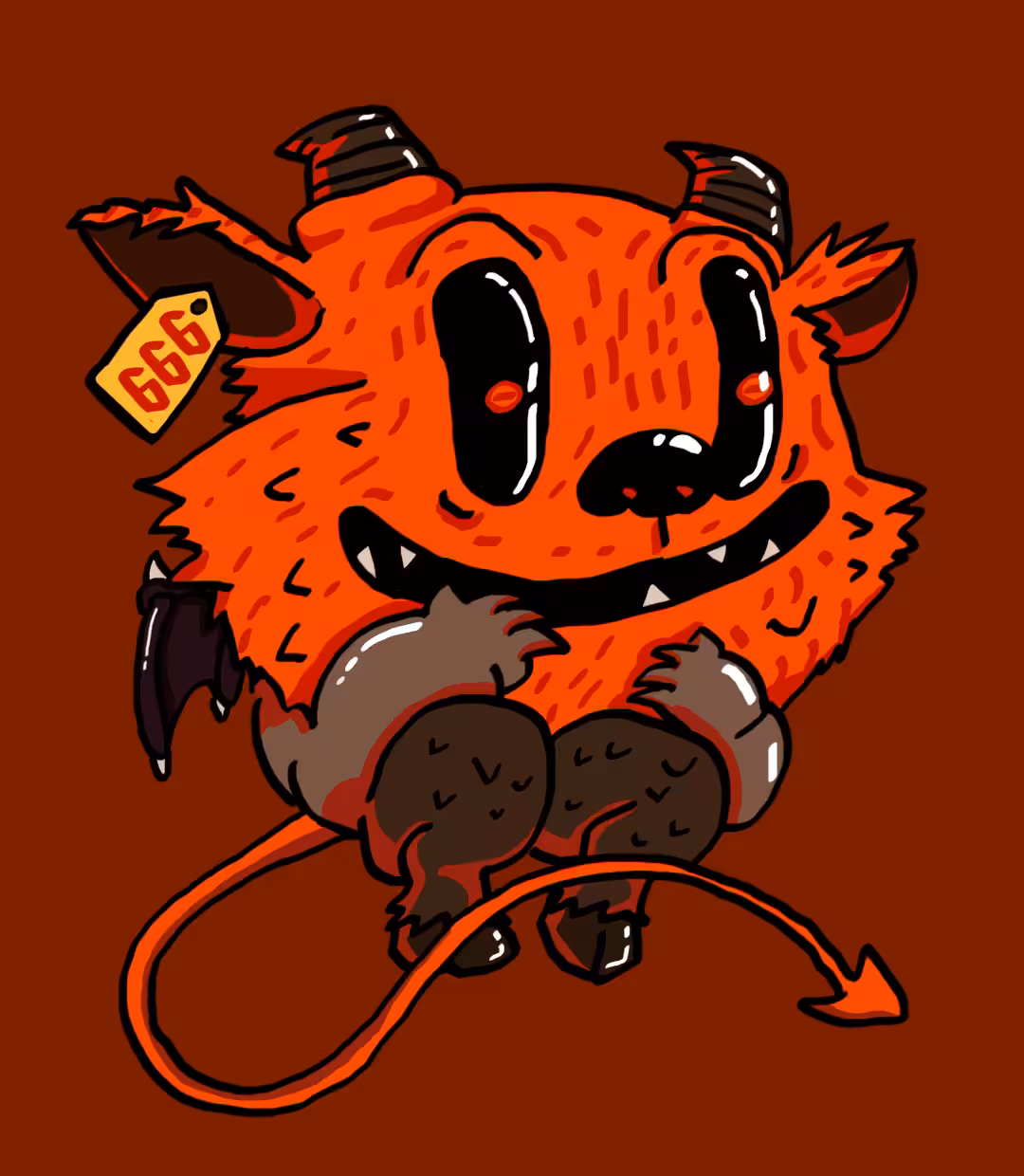 BABY SATAN #6 666TAG and wings.
