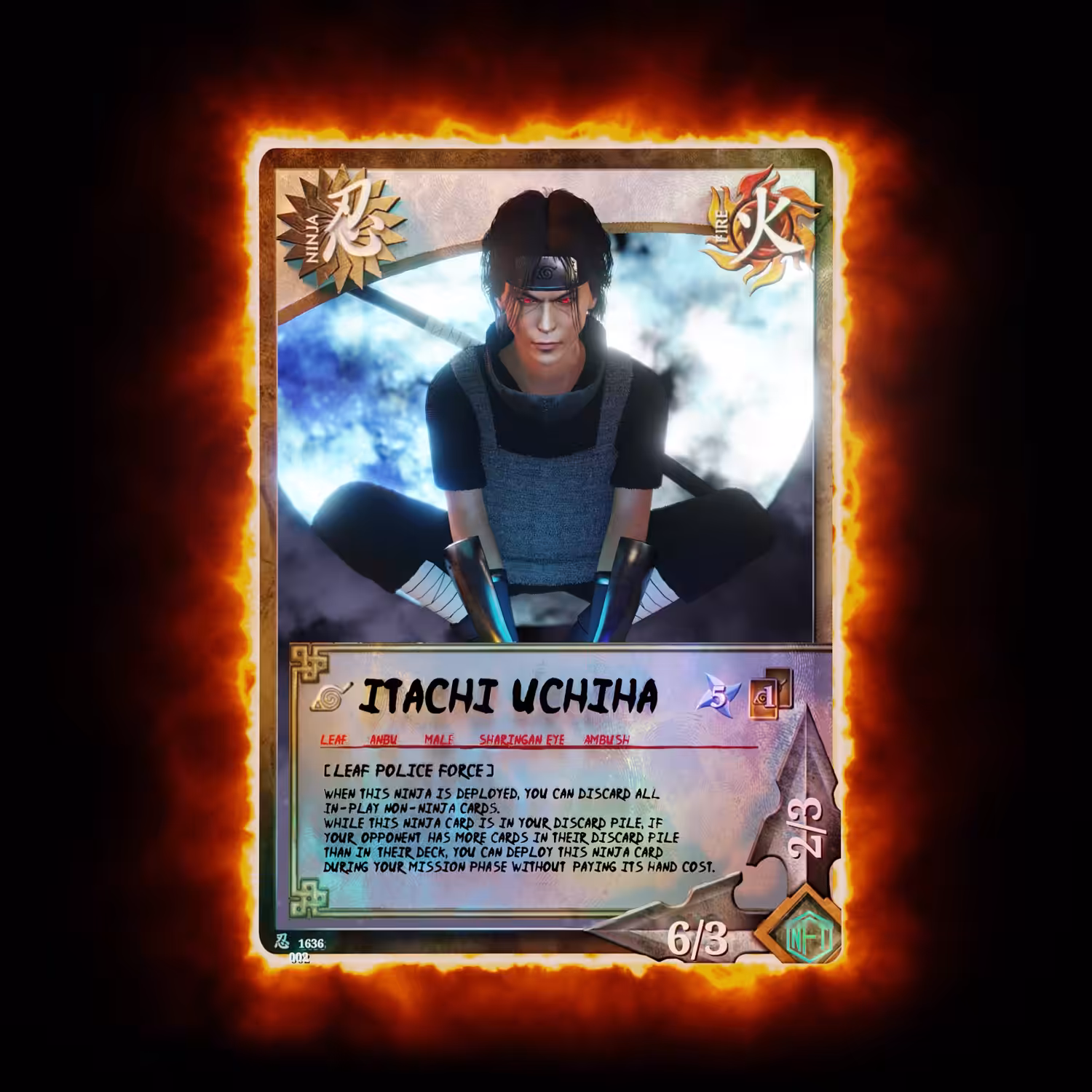 Itachi Uchiha Special Art | Collectible Card #3