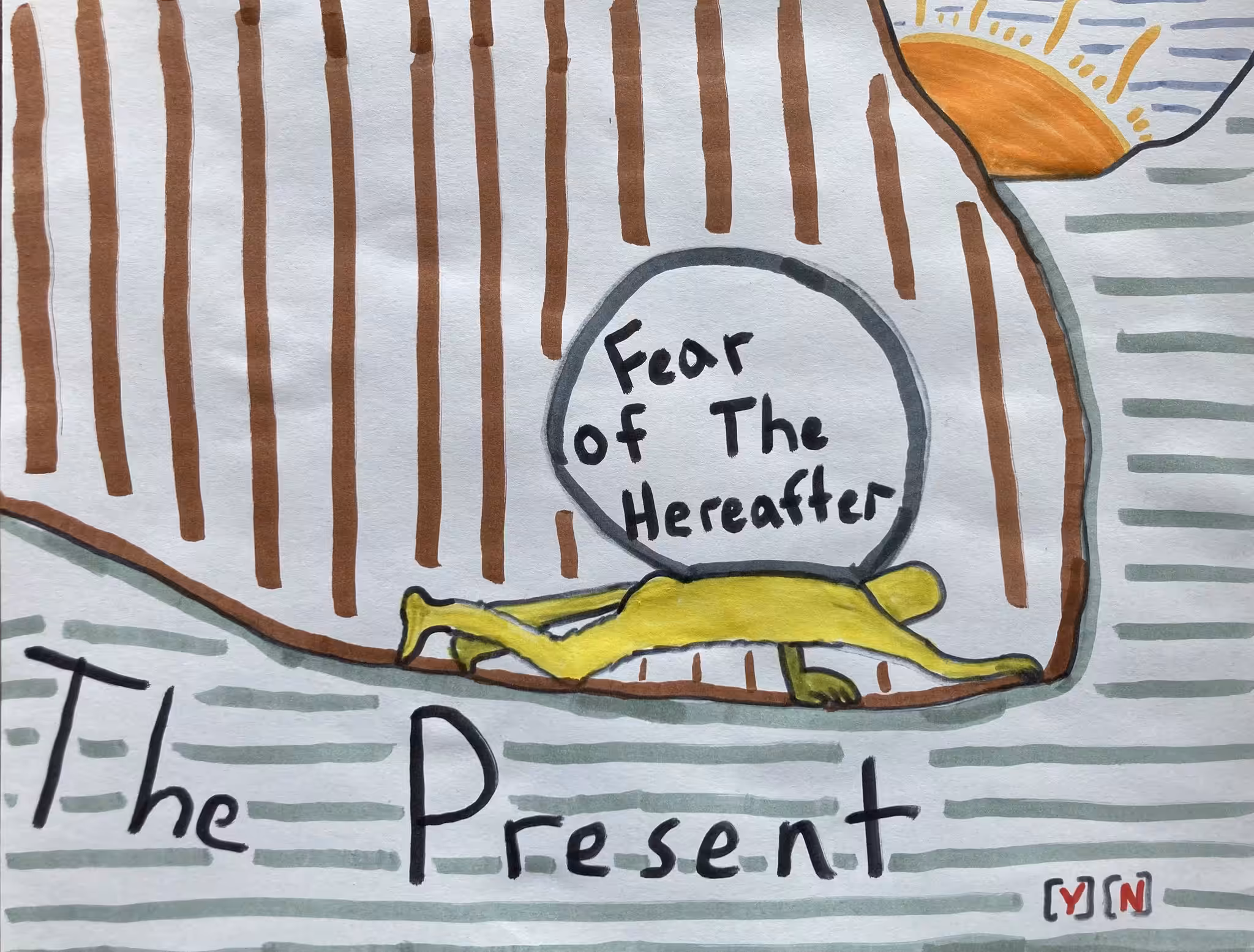 Return the value: Fear is a heavy load