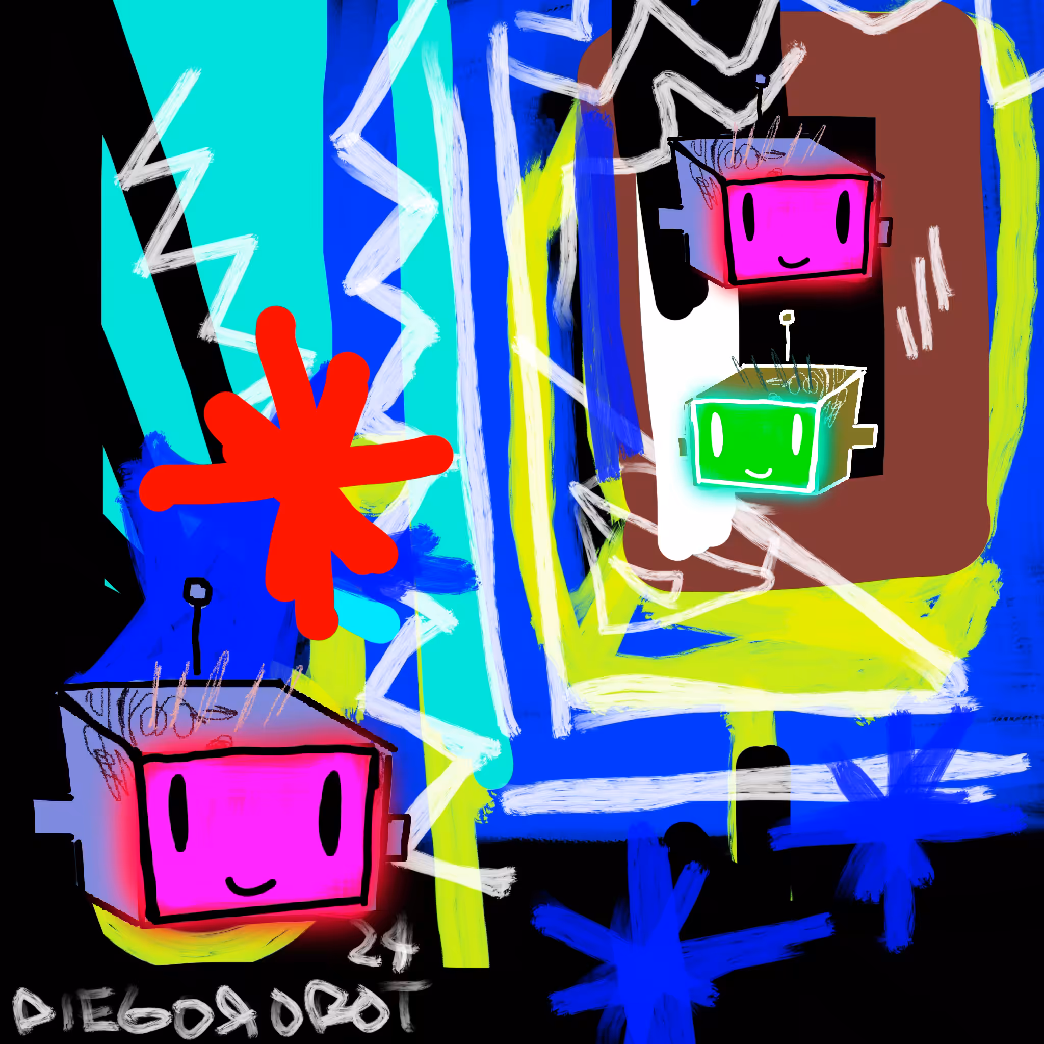 Robot bubble POP
