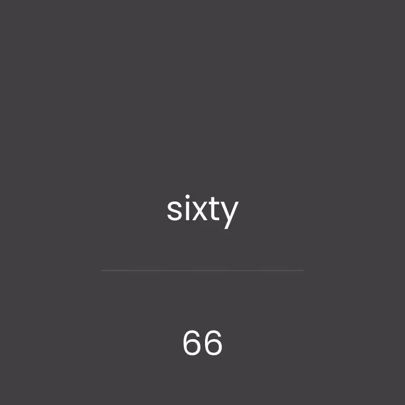 aoon - alphabetical order of numbers #66