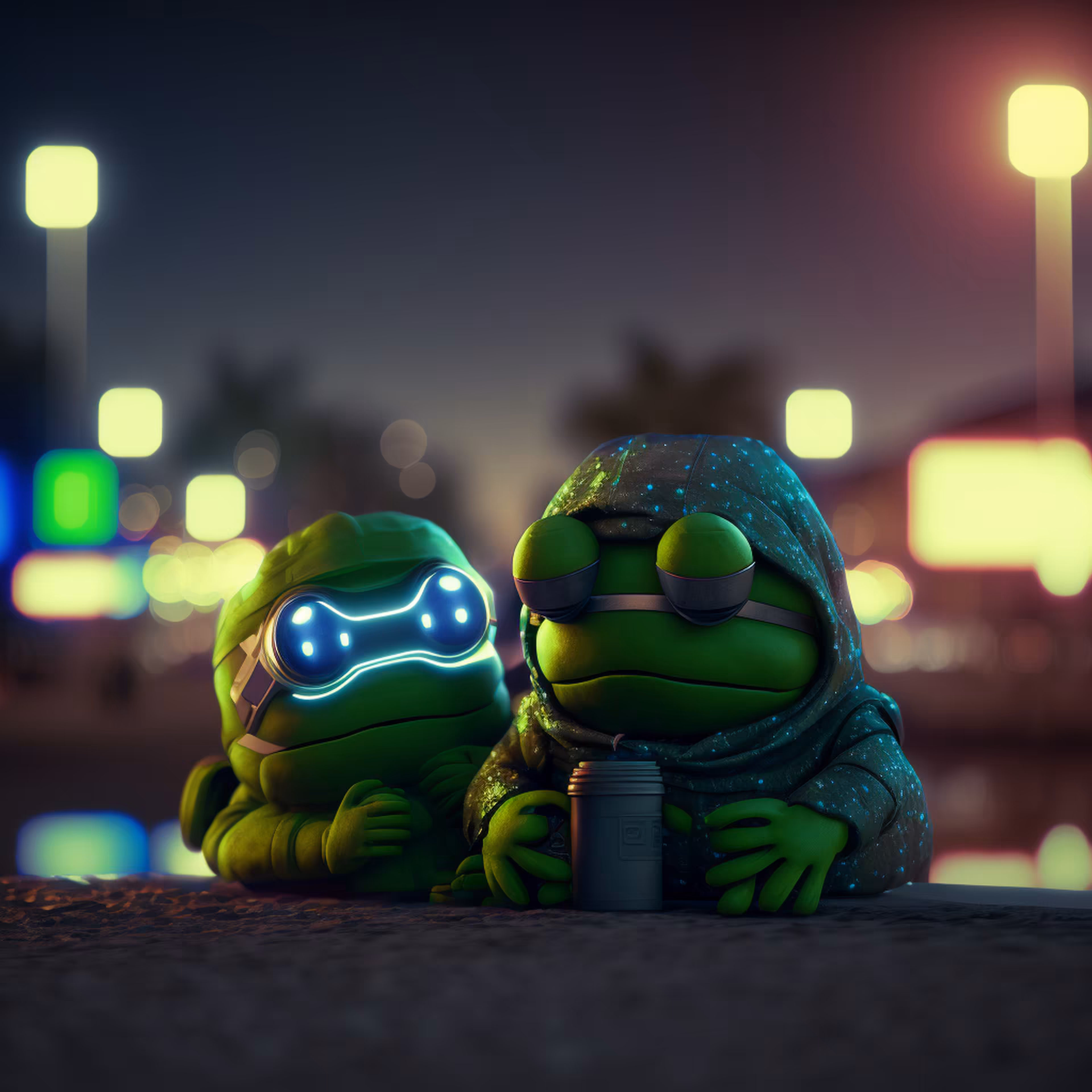 Pepe's World: Pepe chilling with pepe lover