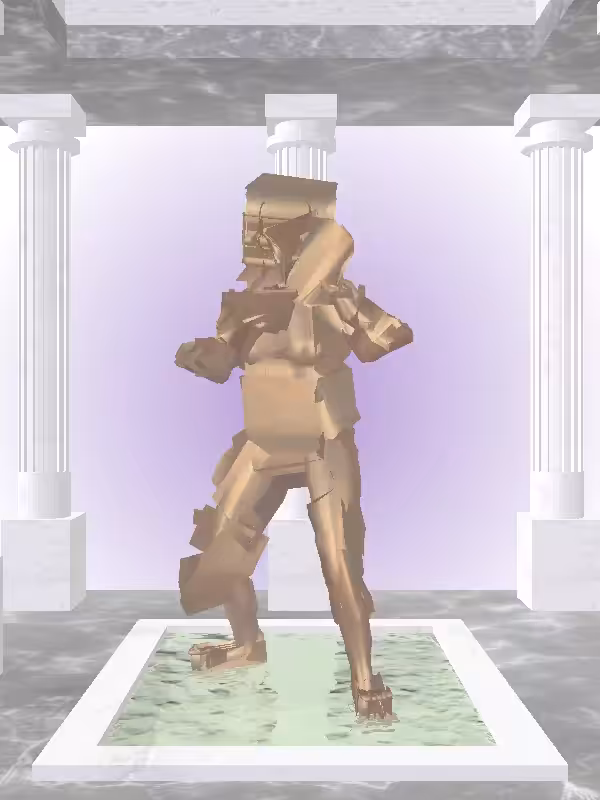 HeavenComputer: The Punching Old Bronze Woman #6186
