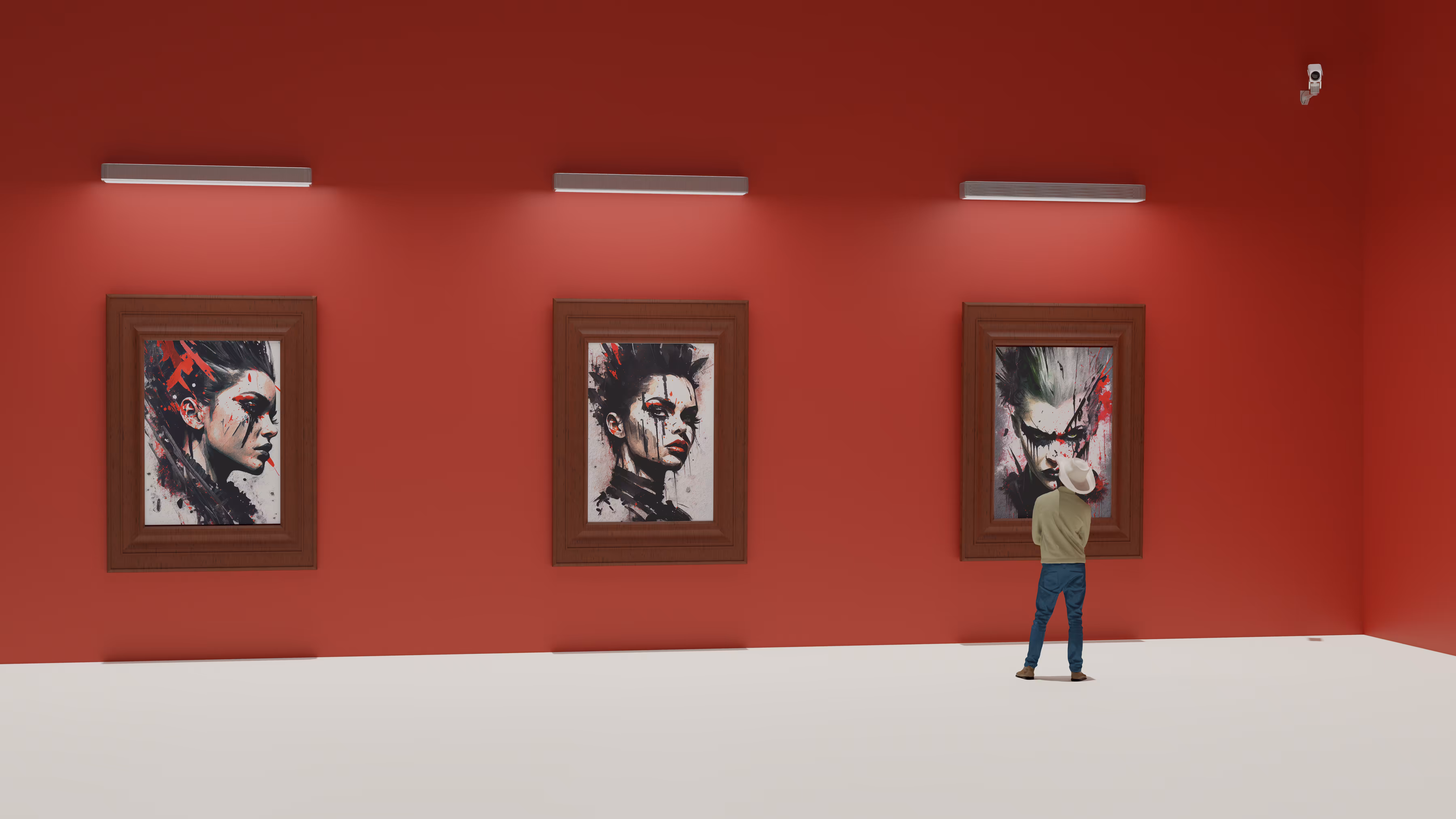 Red Art Room