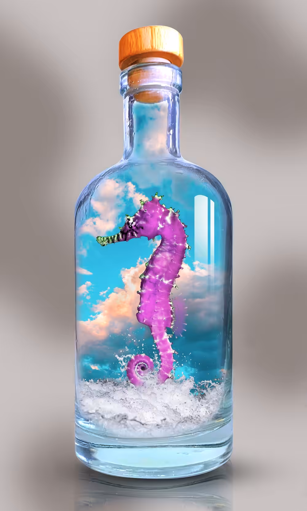 Seahorse In a Bottle