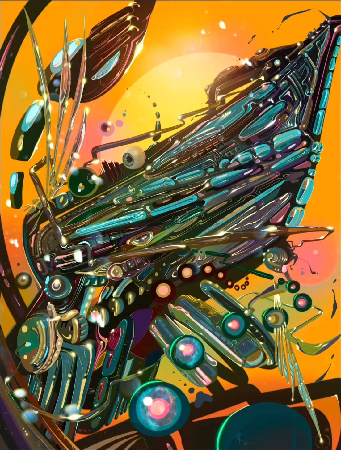 Emerging at Sunset