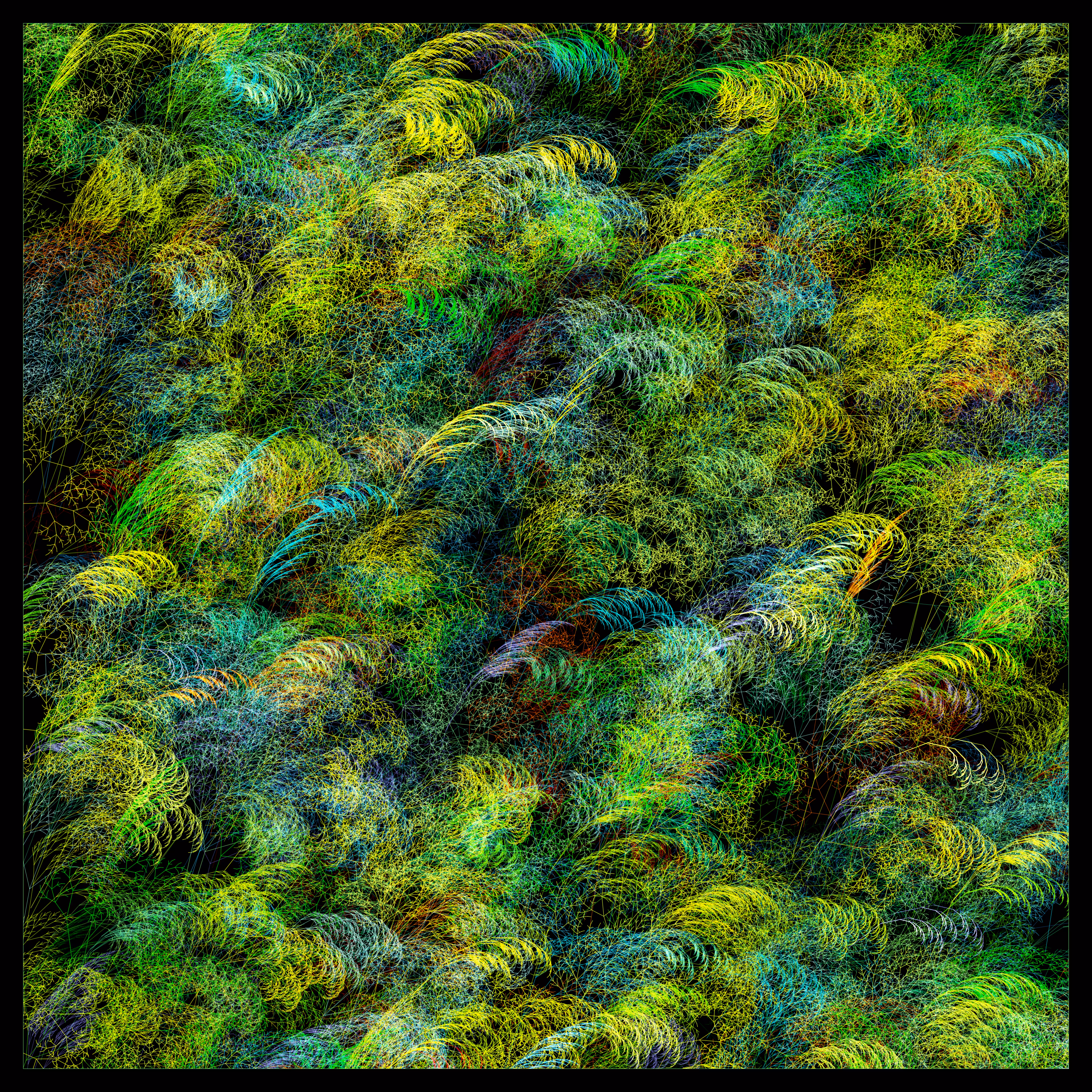 Fractal grass. Summer.