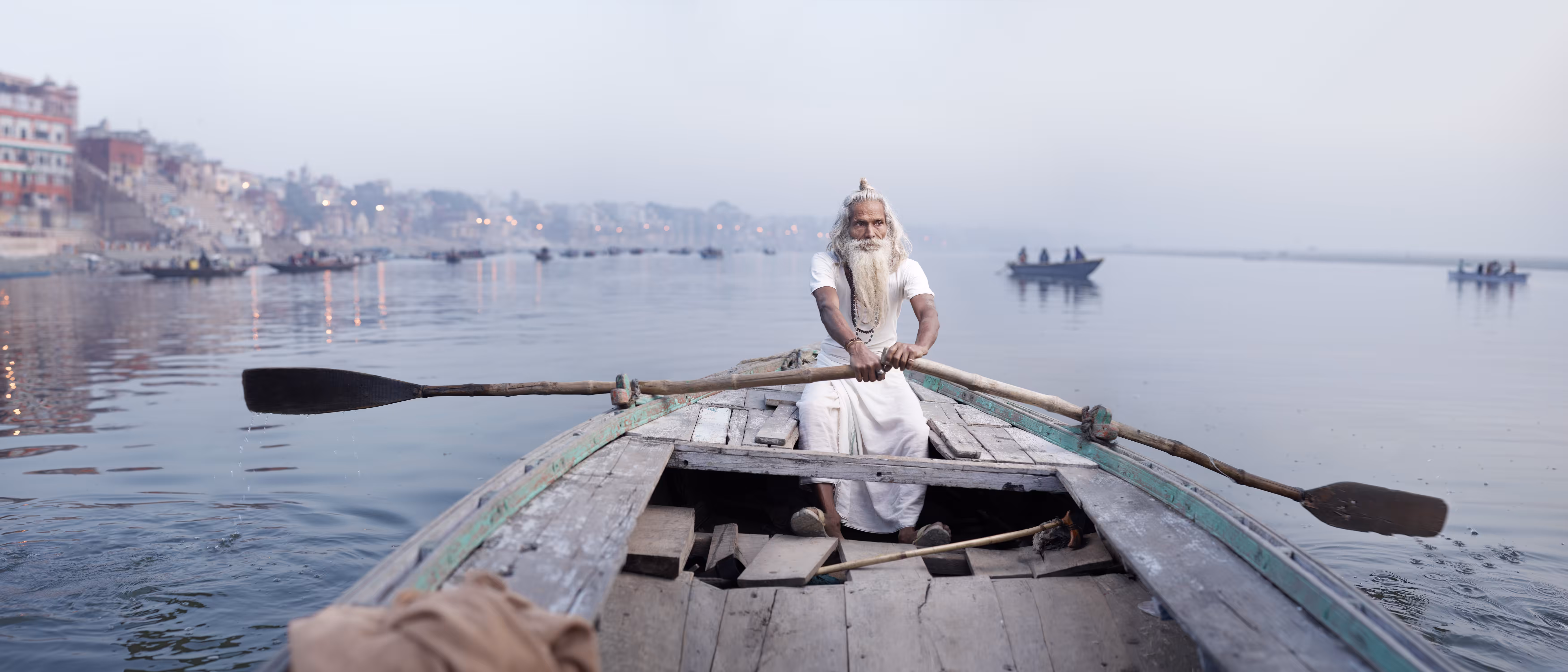 HOLY MEN: Ganges River