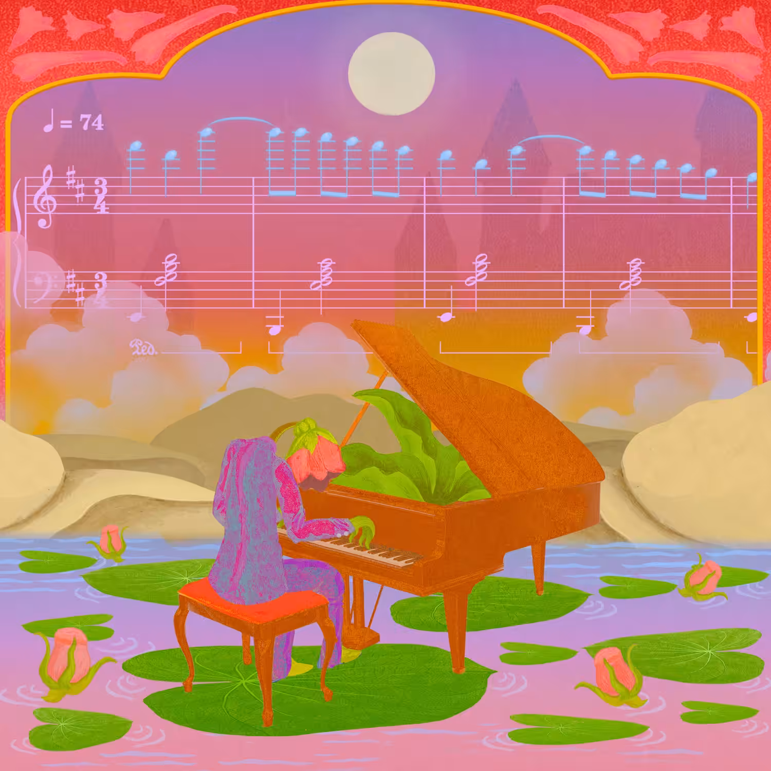 Moonlit Pond