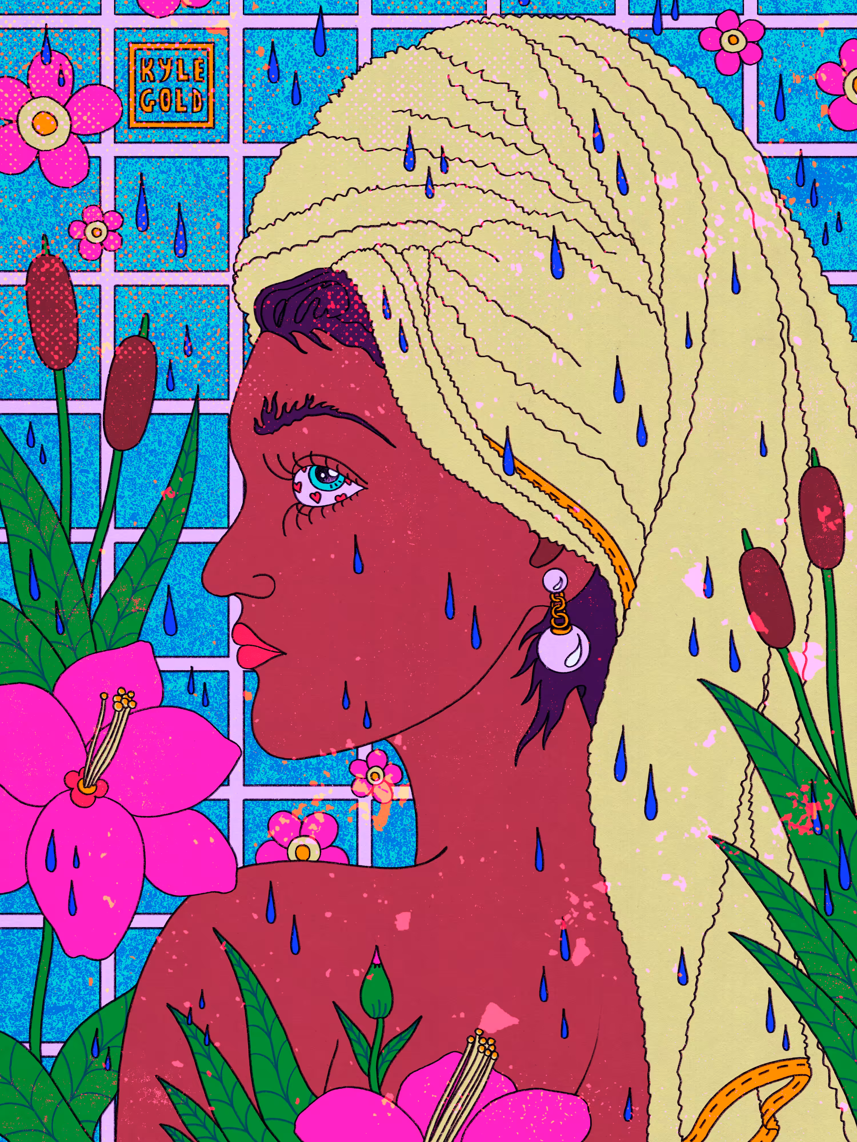Spa Girl with a Pearl Earring