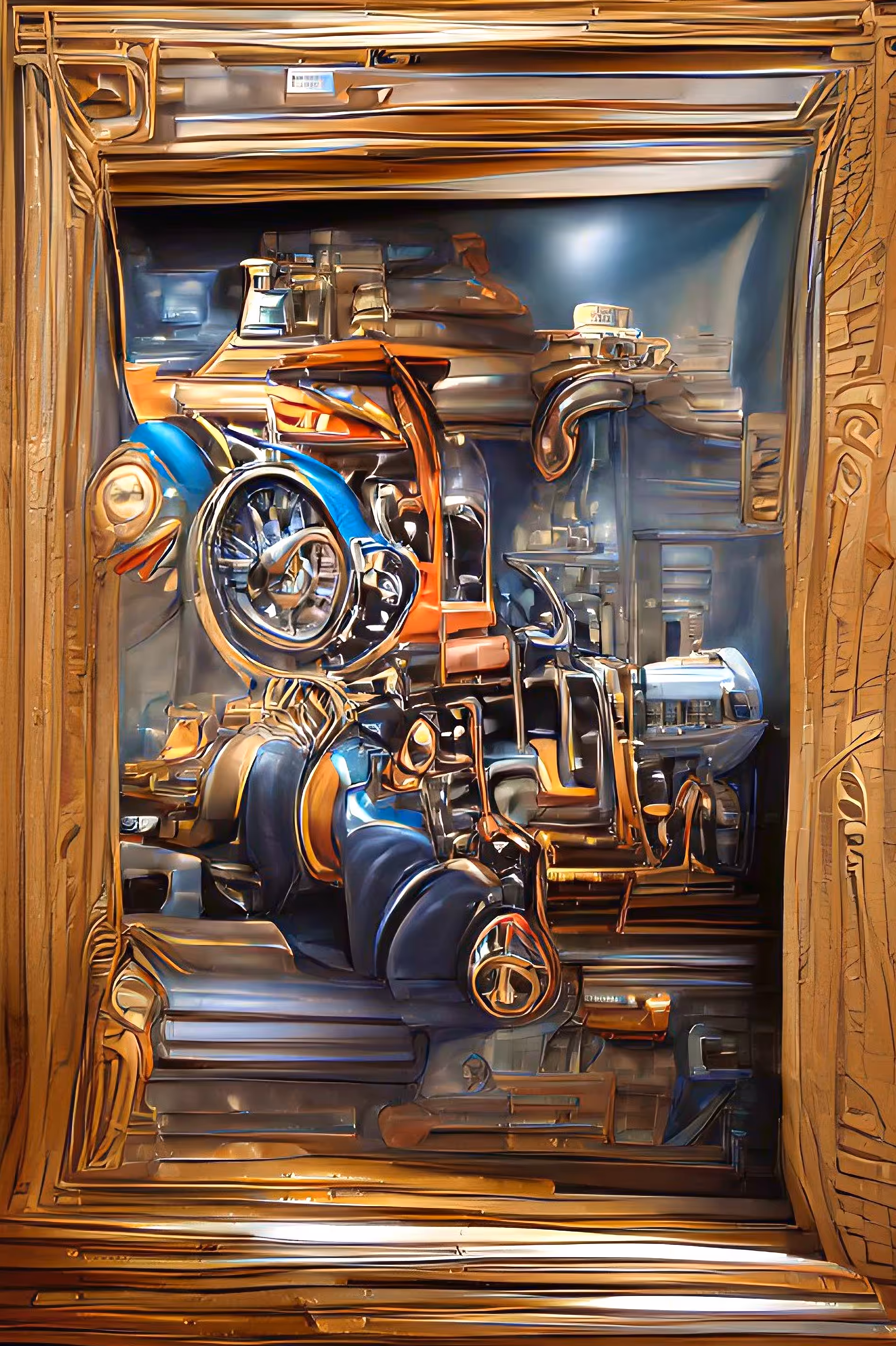Framed AI - Steampunk