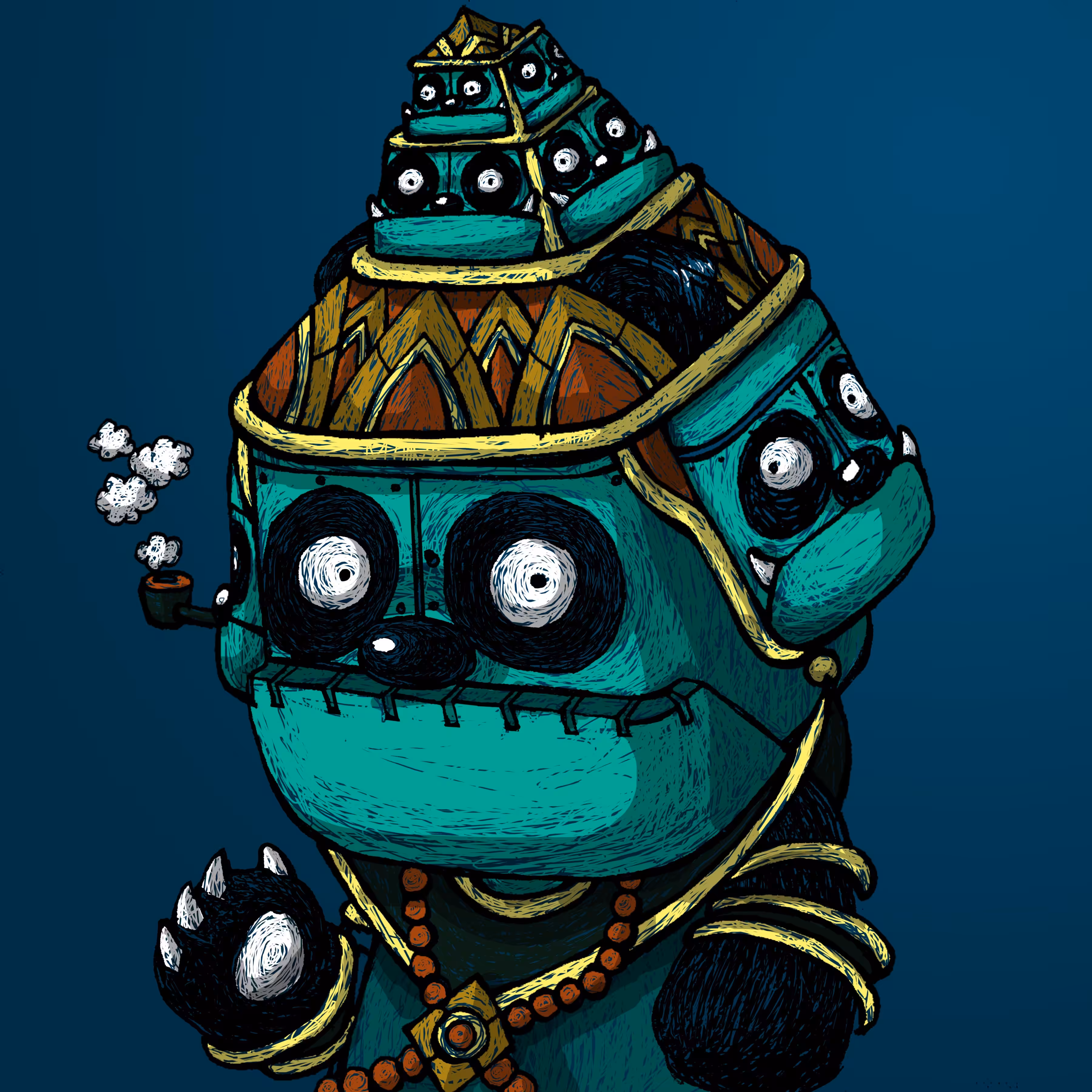 Papado in Asura costume