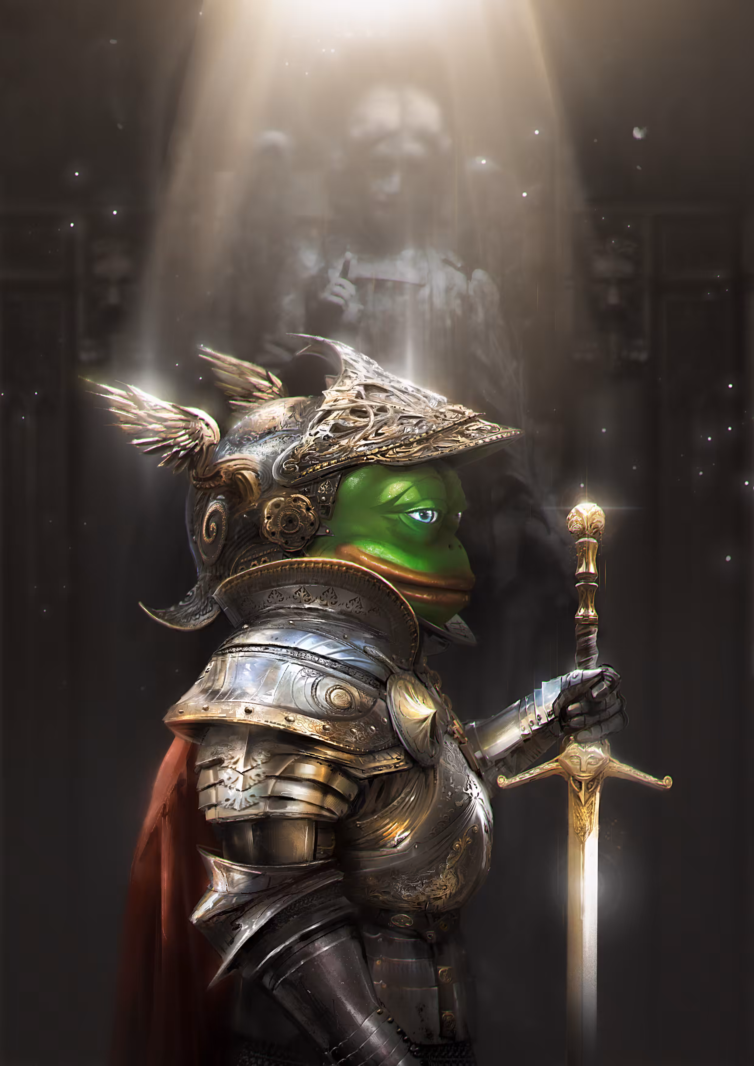 PEPE  the HOLY FROG KNIGHT.