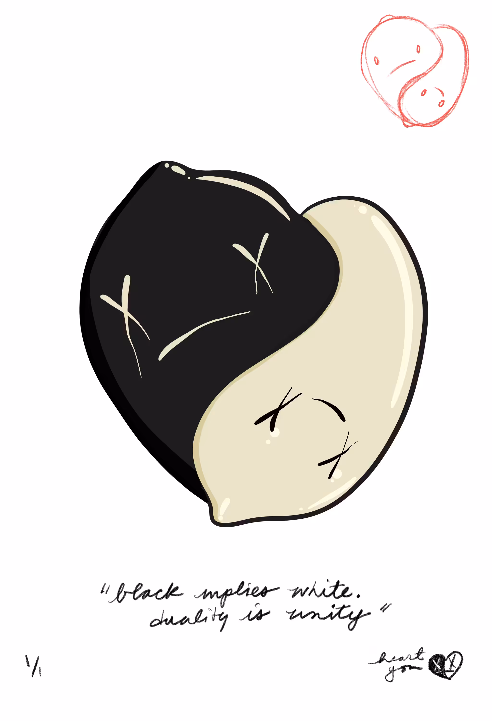 Origins: Black Implies White