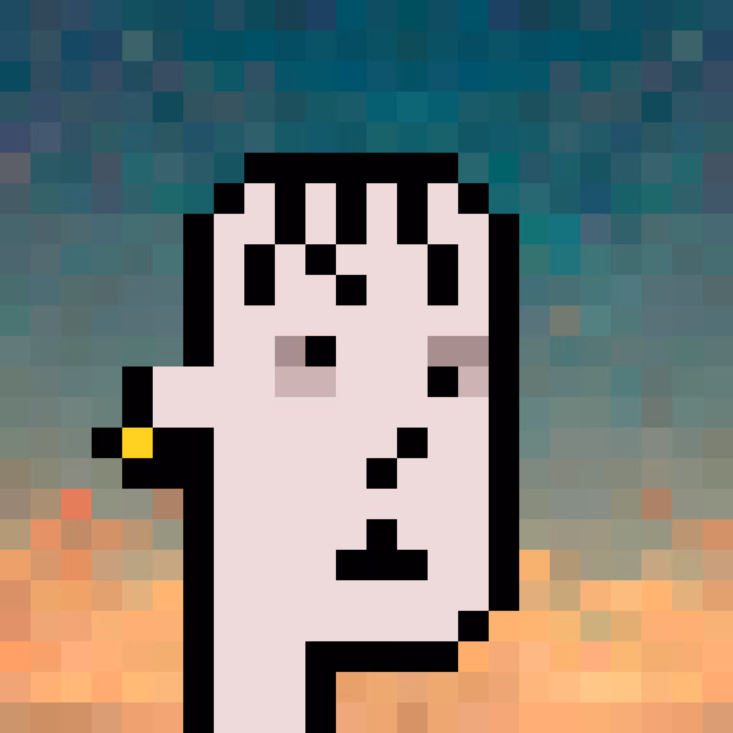 CryptoPunk in the style of Midjourney