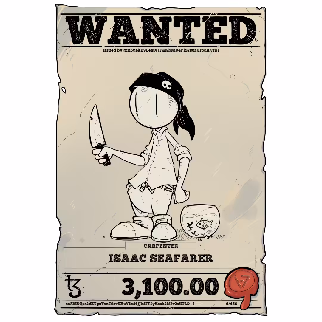 ISAAC SEAFARER | TEZOS PIRATE 6/666
