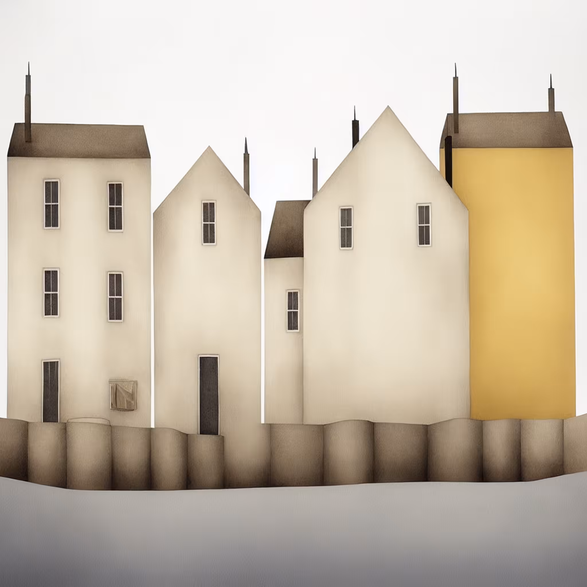 Yellow Trees and Houses - 1 #24