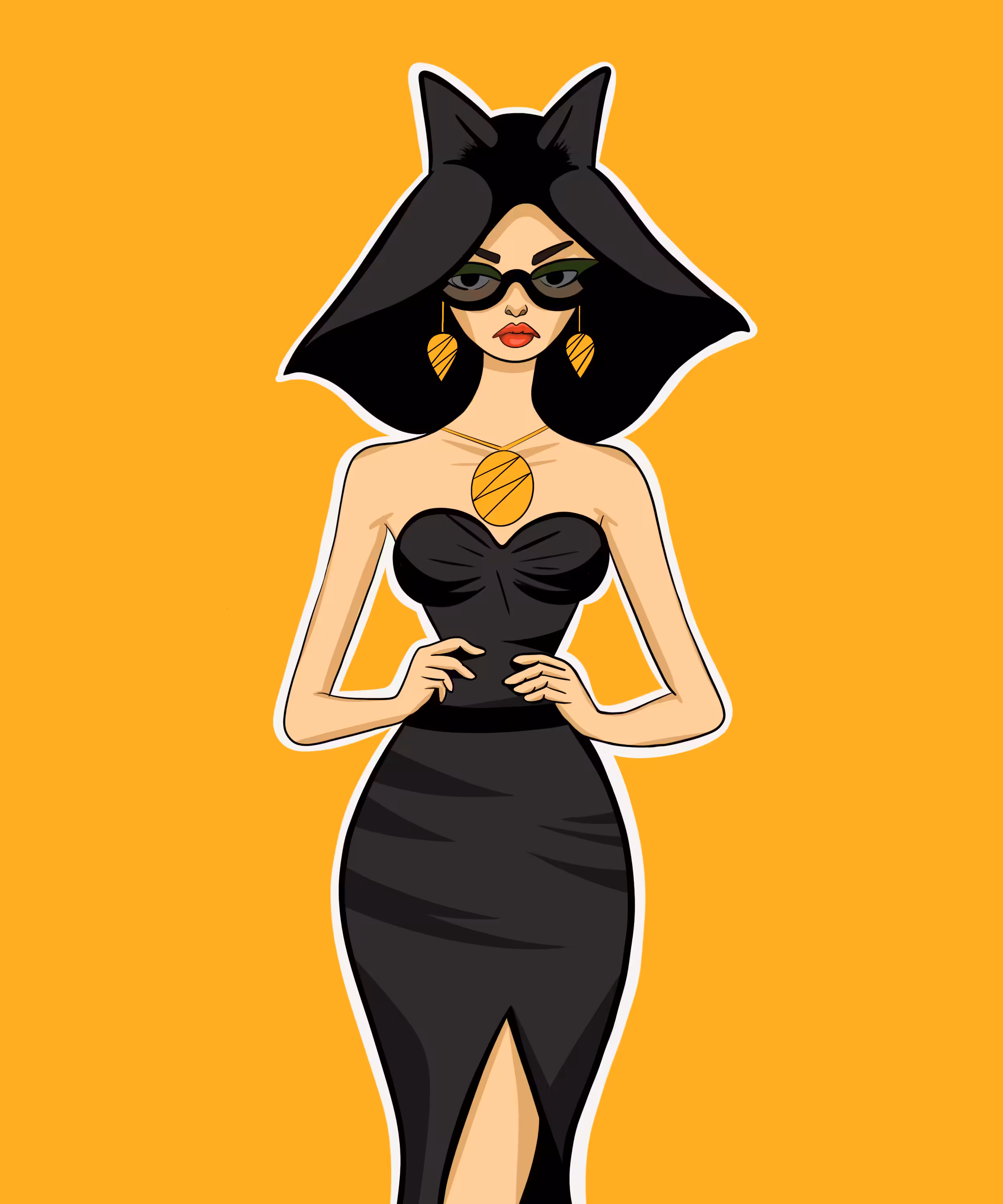 Art (NO AI): The lady in black