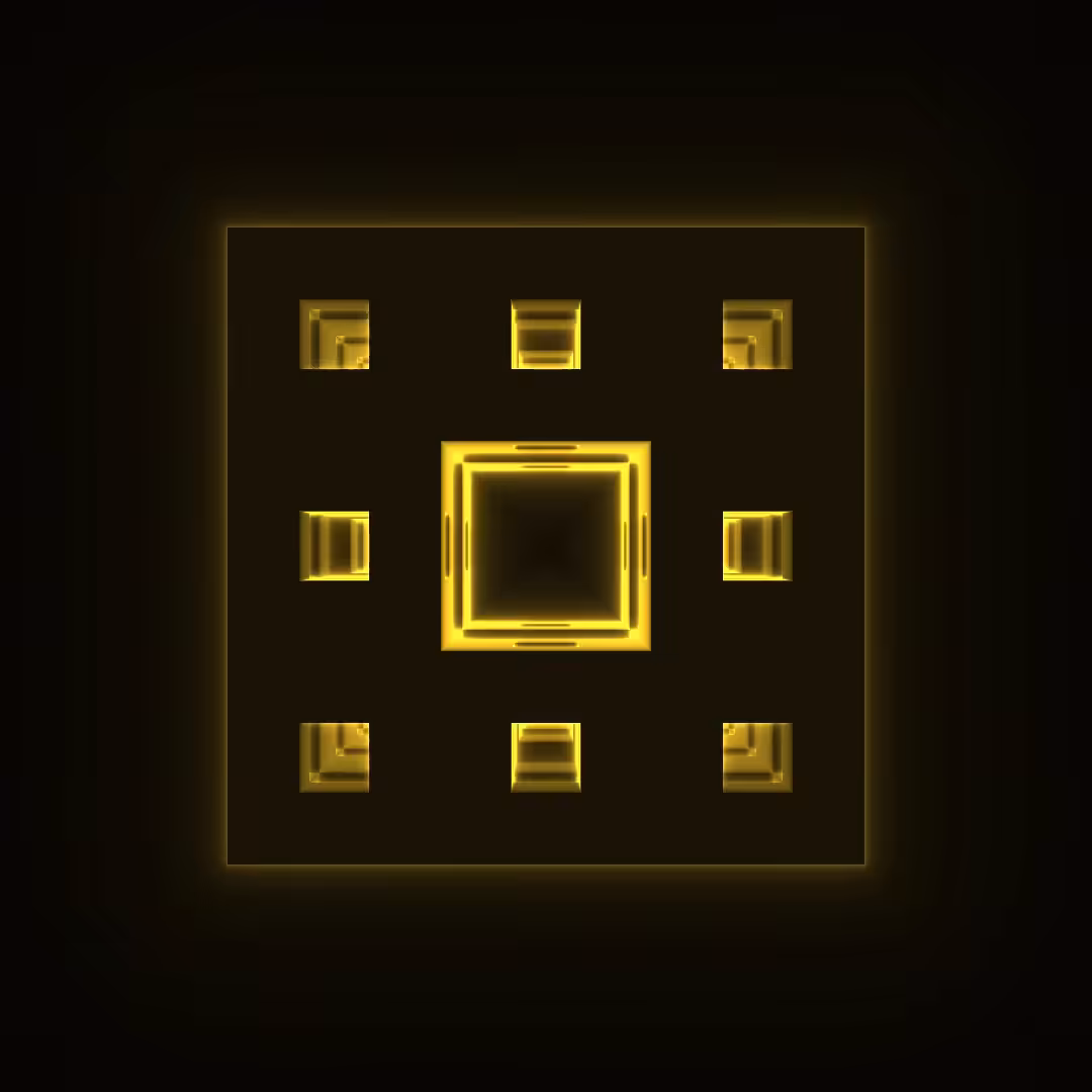 Menger Sponge 2 - GOLD