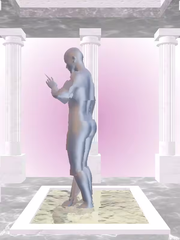 HeavenComputer: The Robotic Stealth Dark Blue Woman #2575
