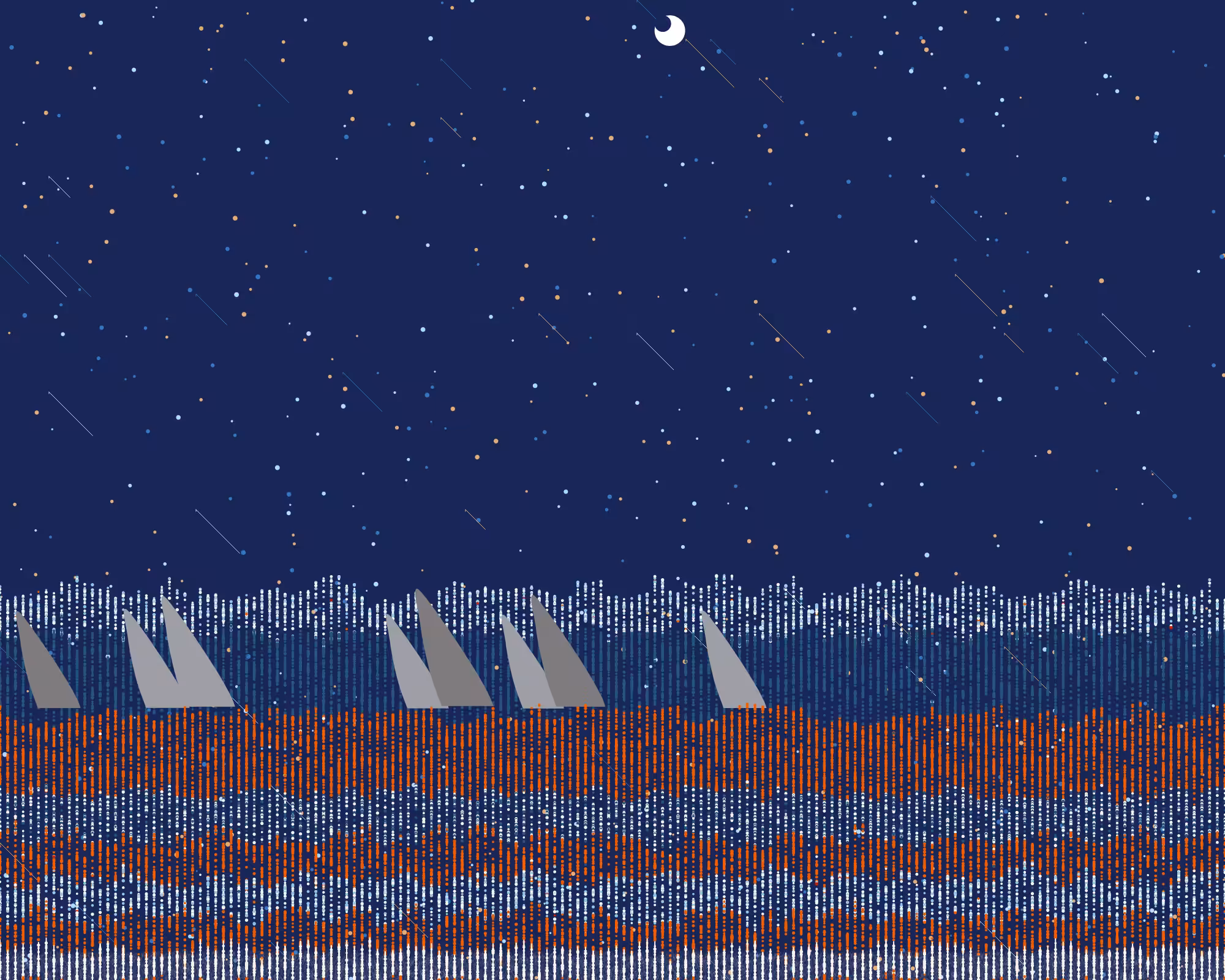 dangerous,ocean,shooting star and night #23
