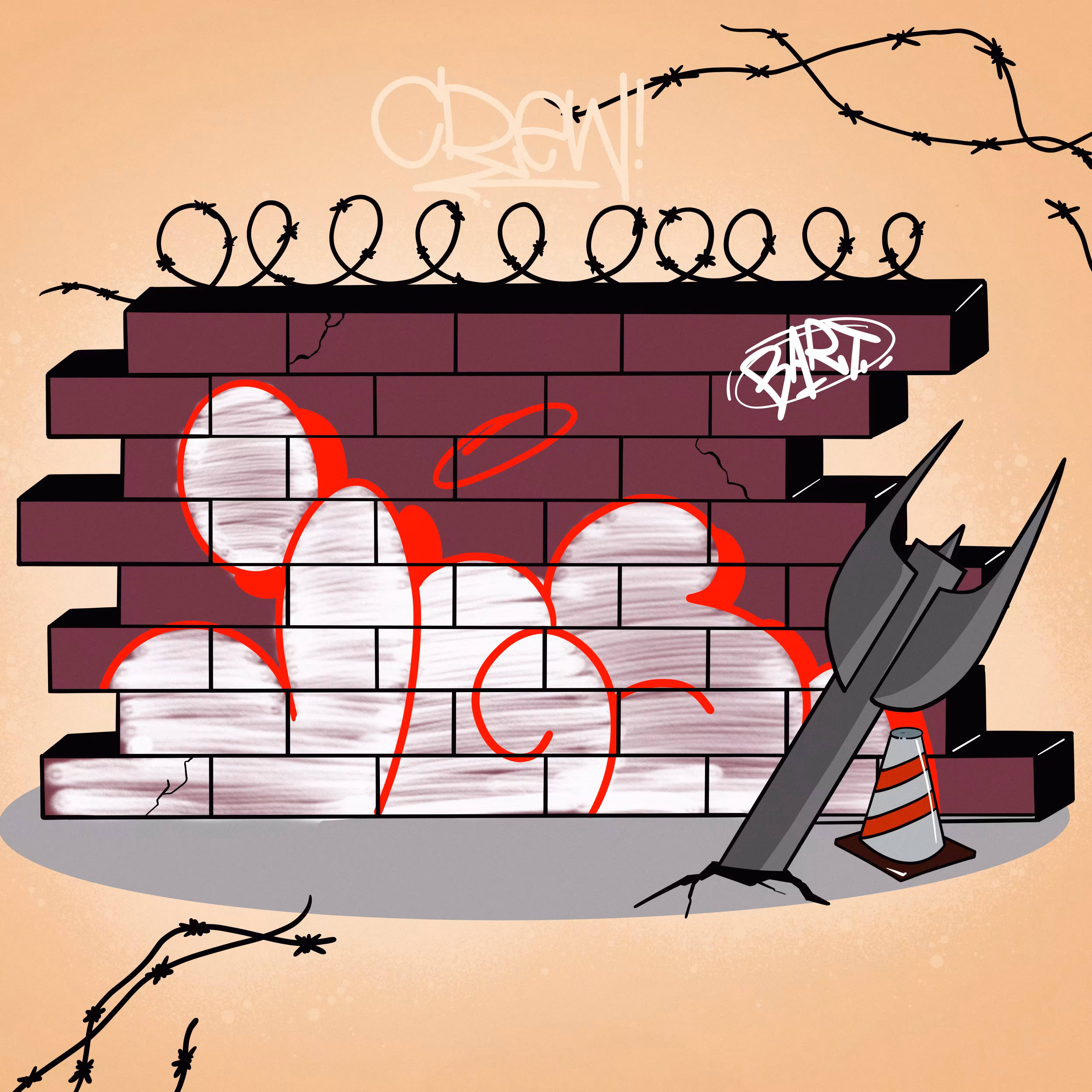JGS CREW THROW-UP