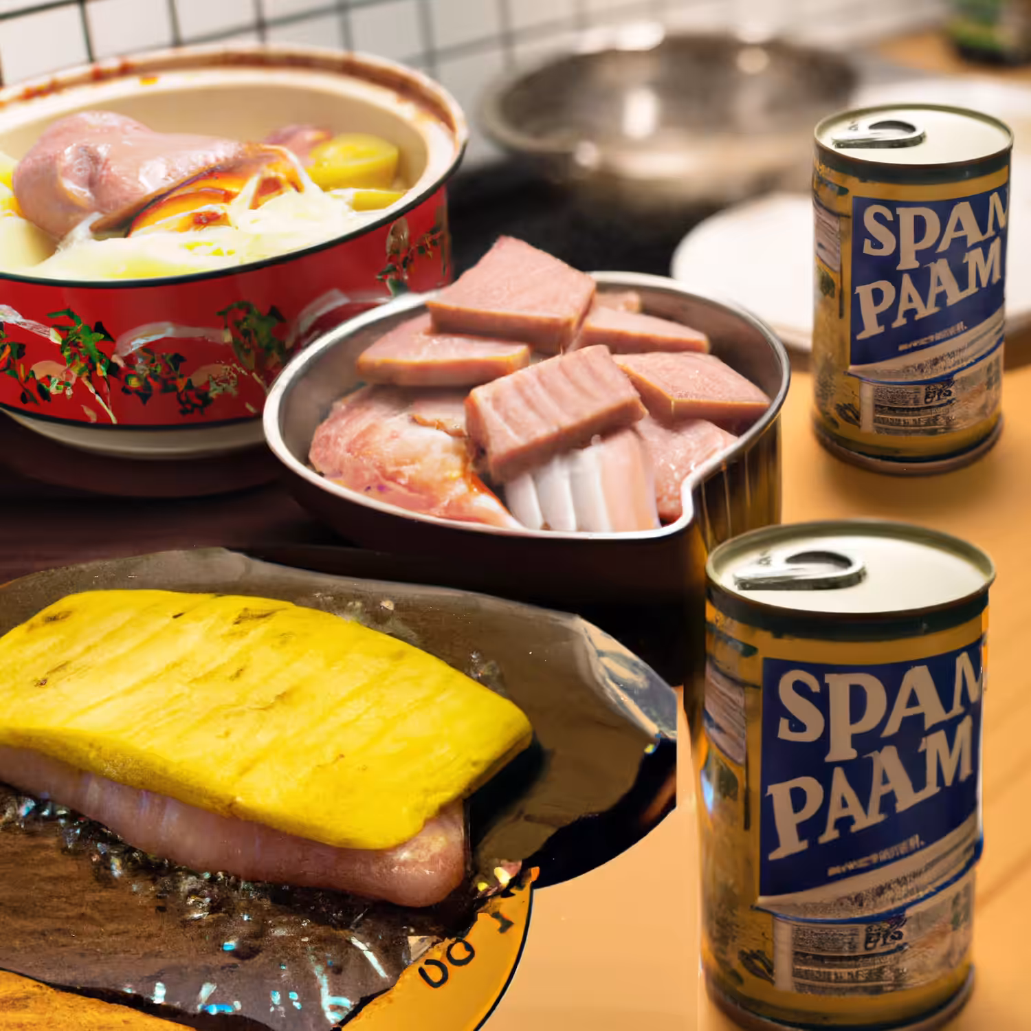 Homemade SPAM Pika-Ramen
