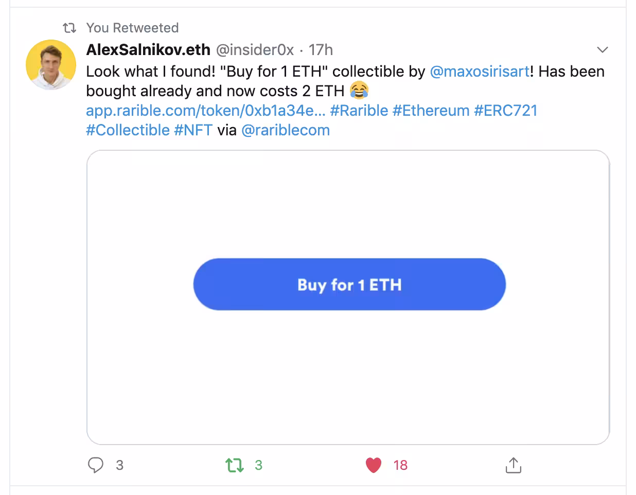 Buy Now For Three ETH