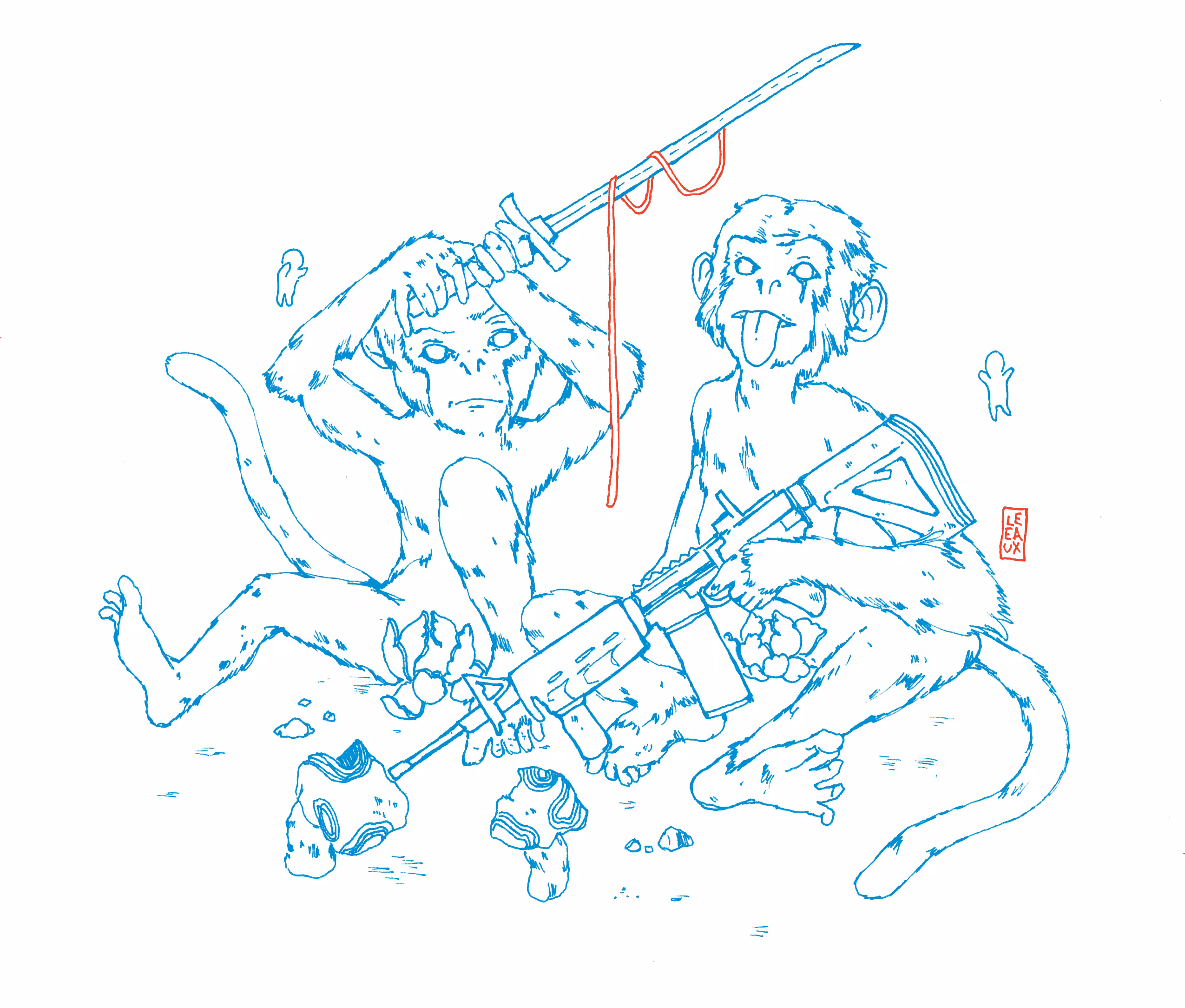 chimps with tools
