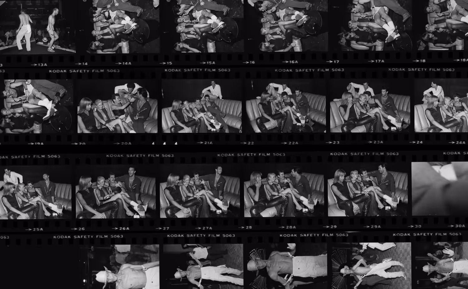 Studio 54 Couch Scene, Contact Sheet 1979