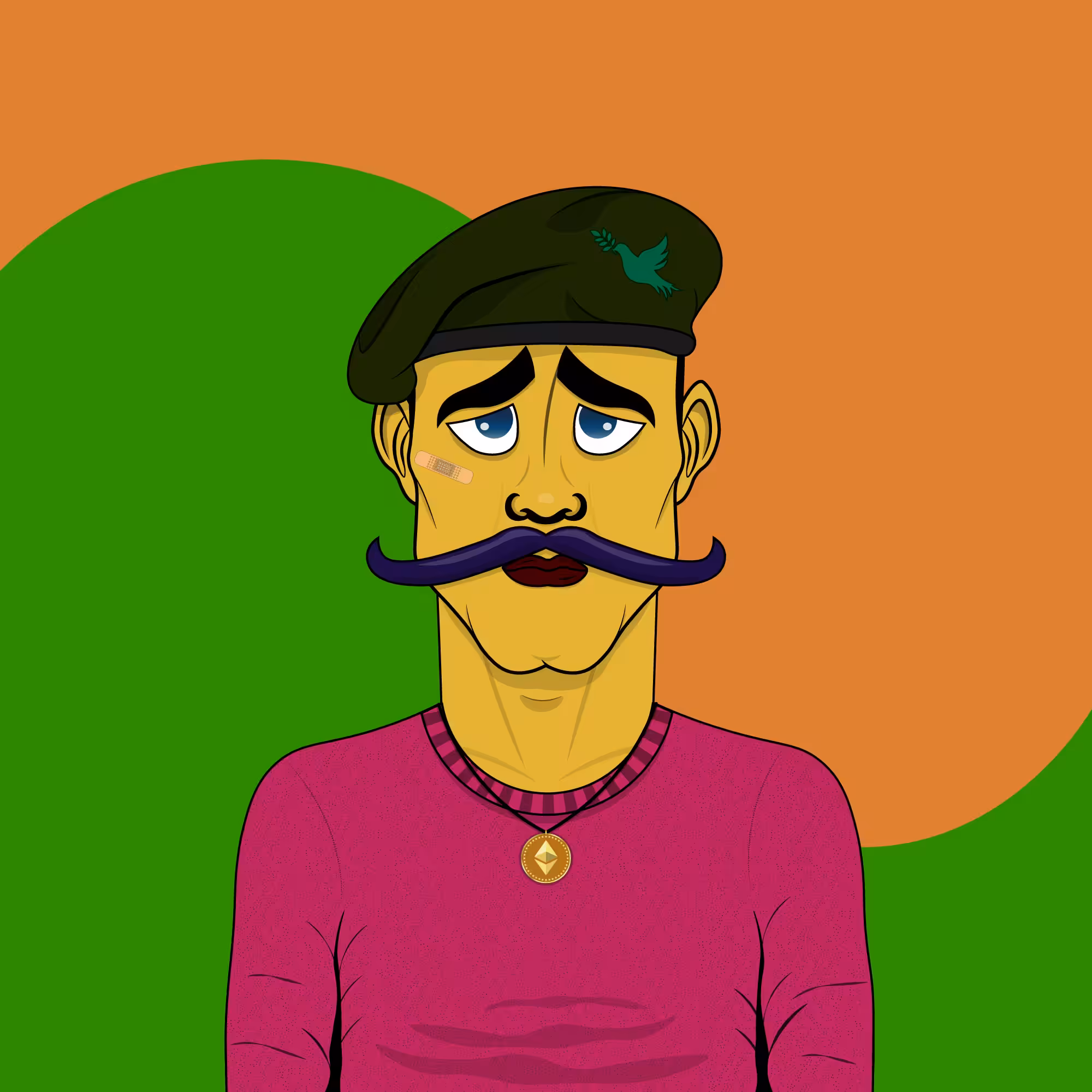 Mustachioed #131