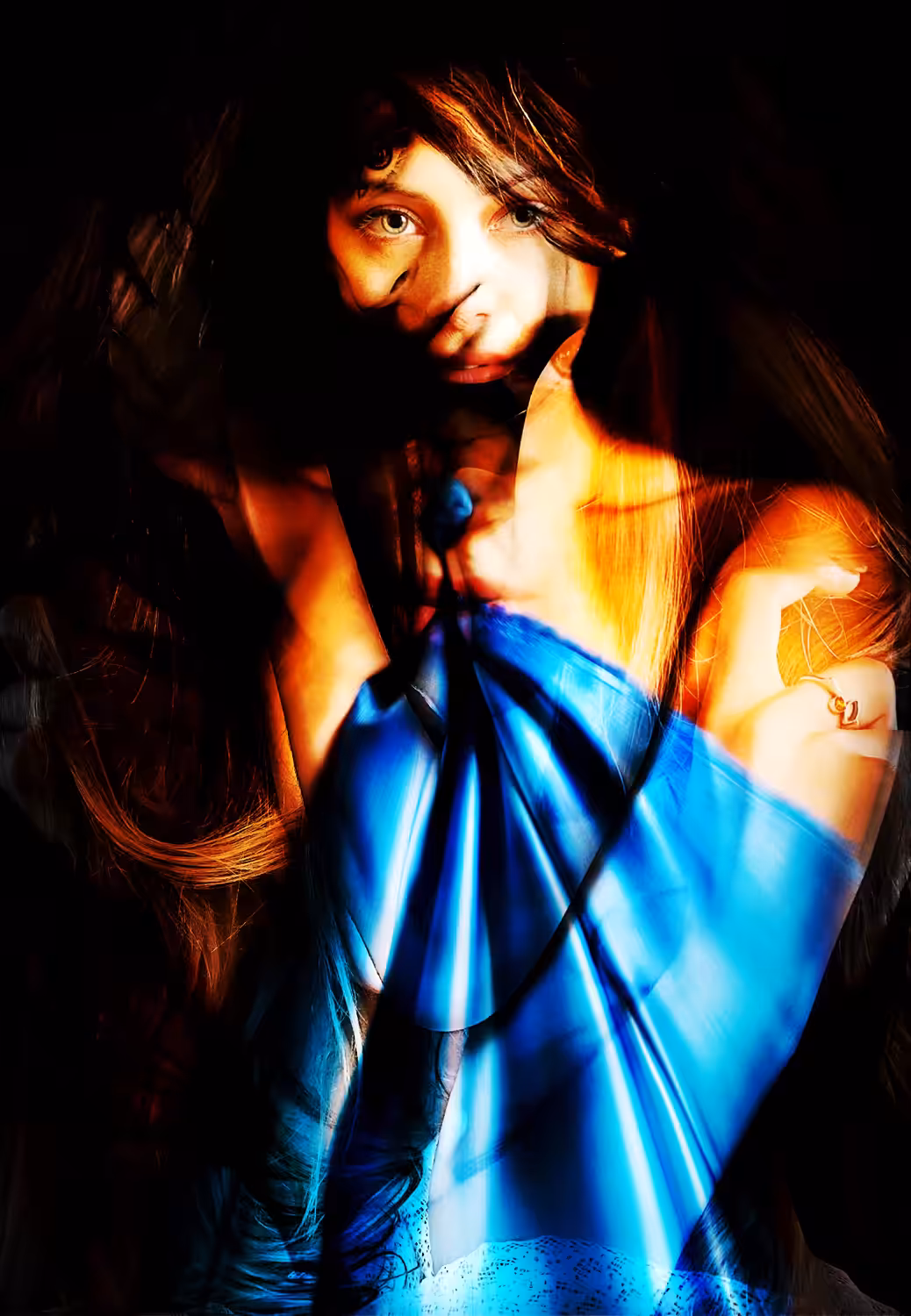 Draped in Blue