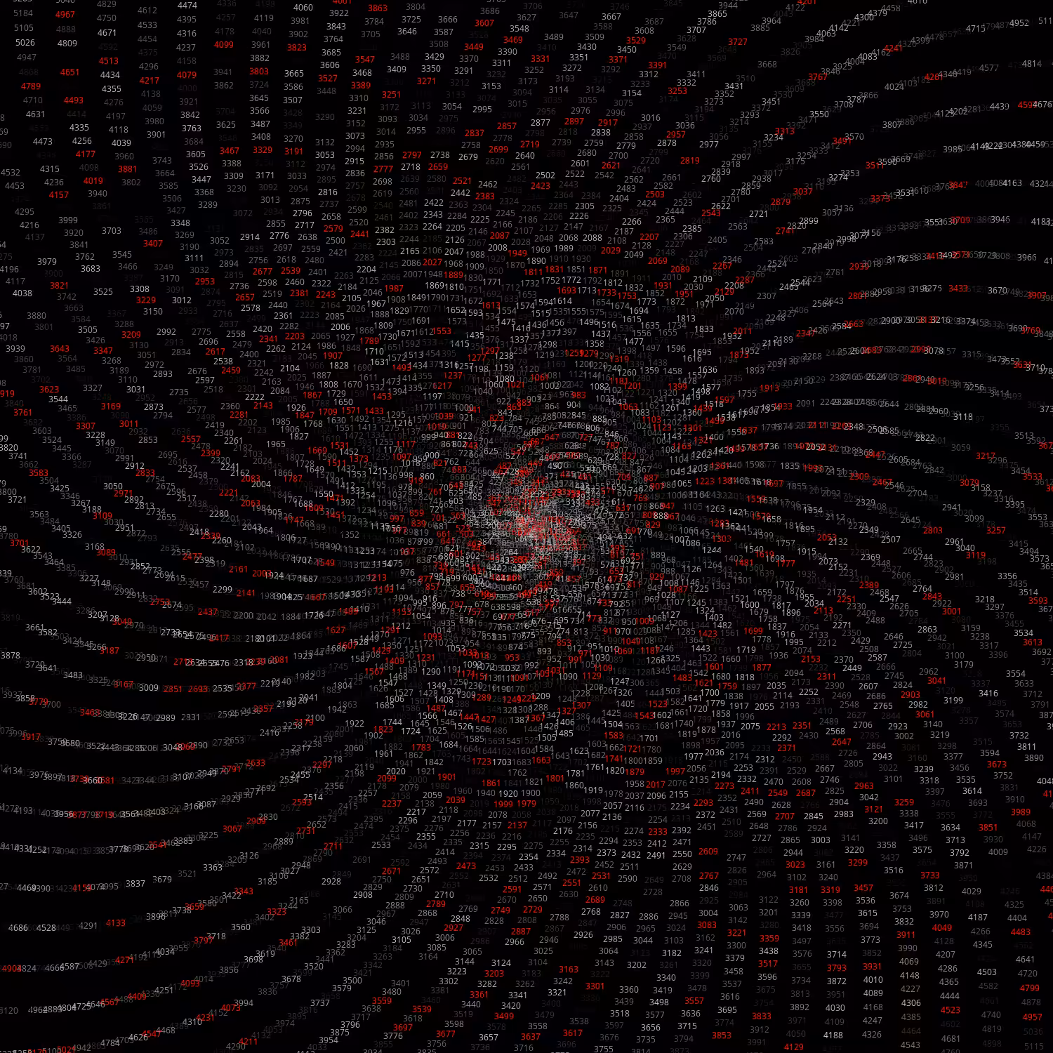 Polar Plot of Numbers #376