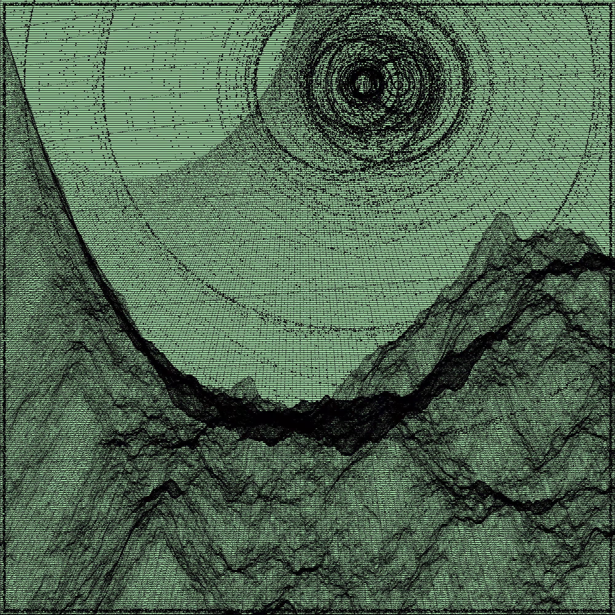 Surreal classic generative landscape