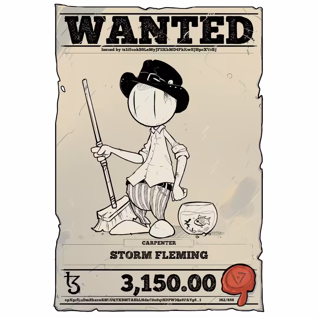 STORM FLEMING | TEZOS PIRATE 362/666