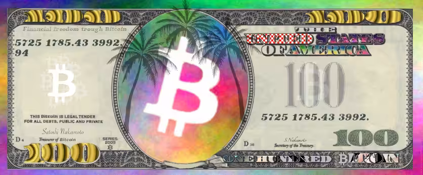 100 Bitcoin bill yah
