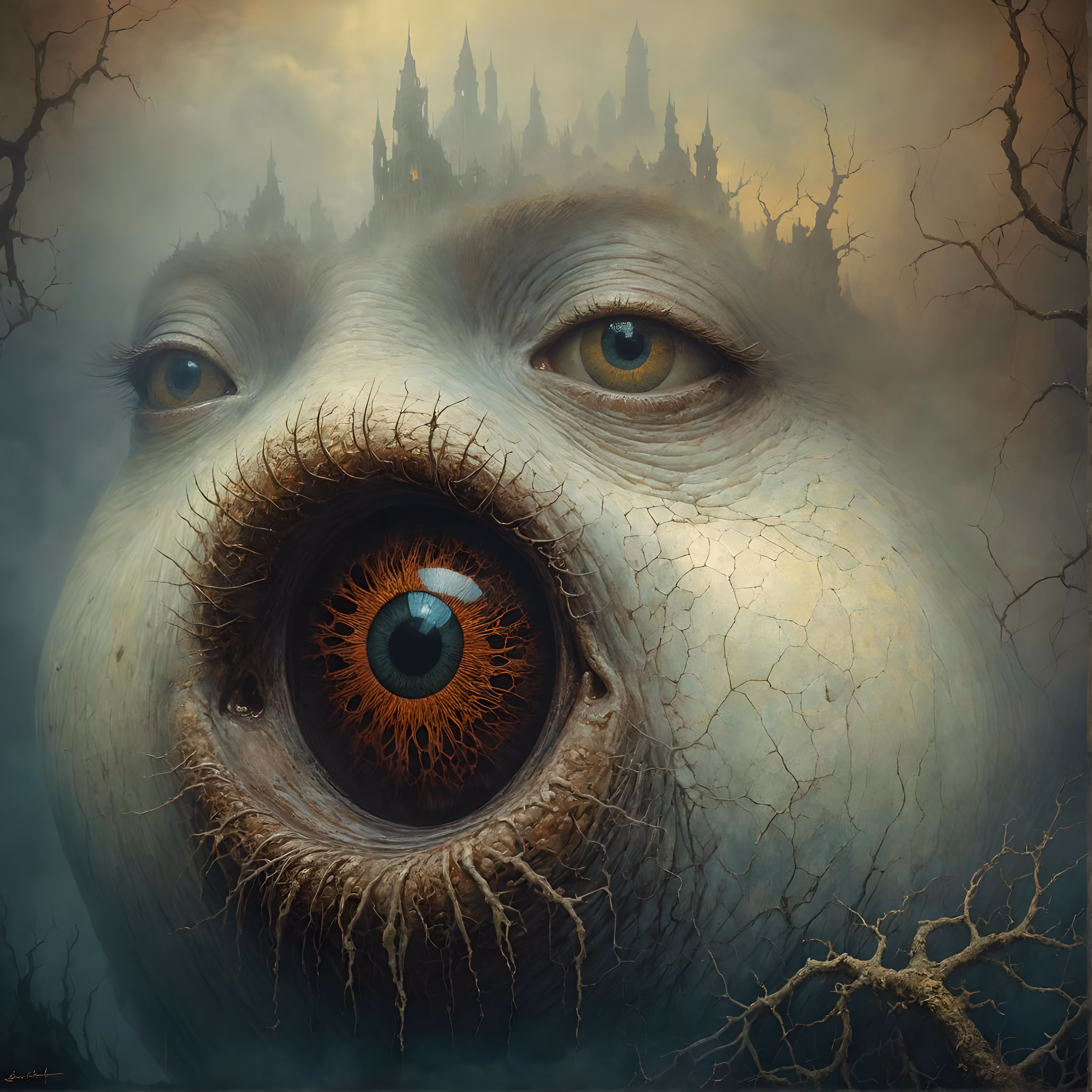 Viscera Eyes 8K By Zdzisław Beksiński #5