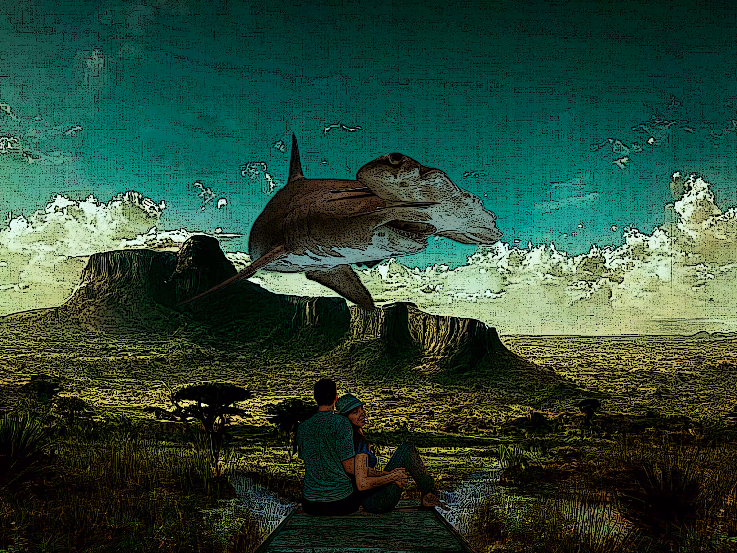 Photo Manipulation Art : Aerial Enchantment