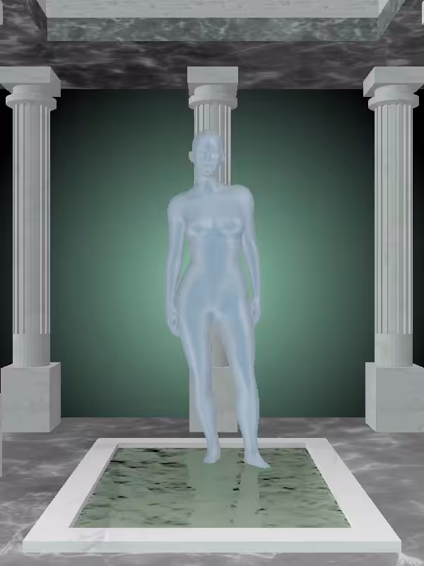 HeavenComputer: The Loser Ethereal Blue Woman #3493