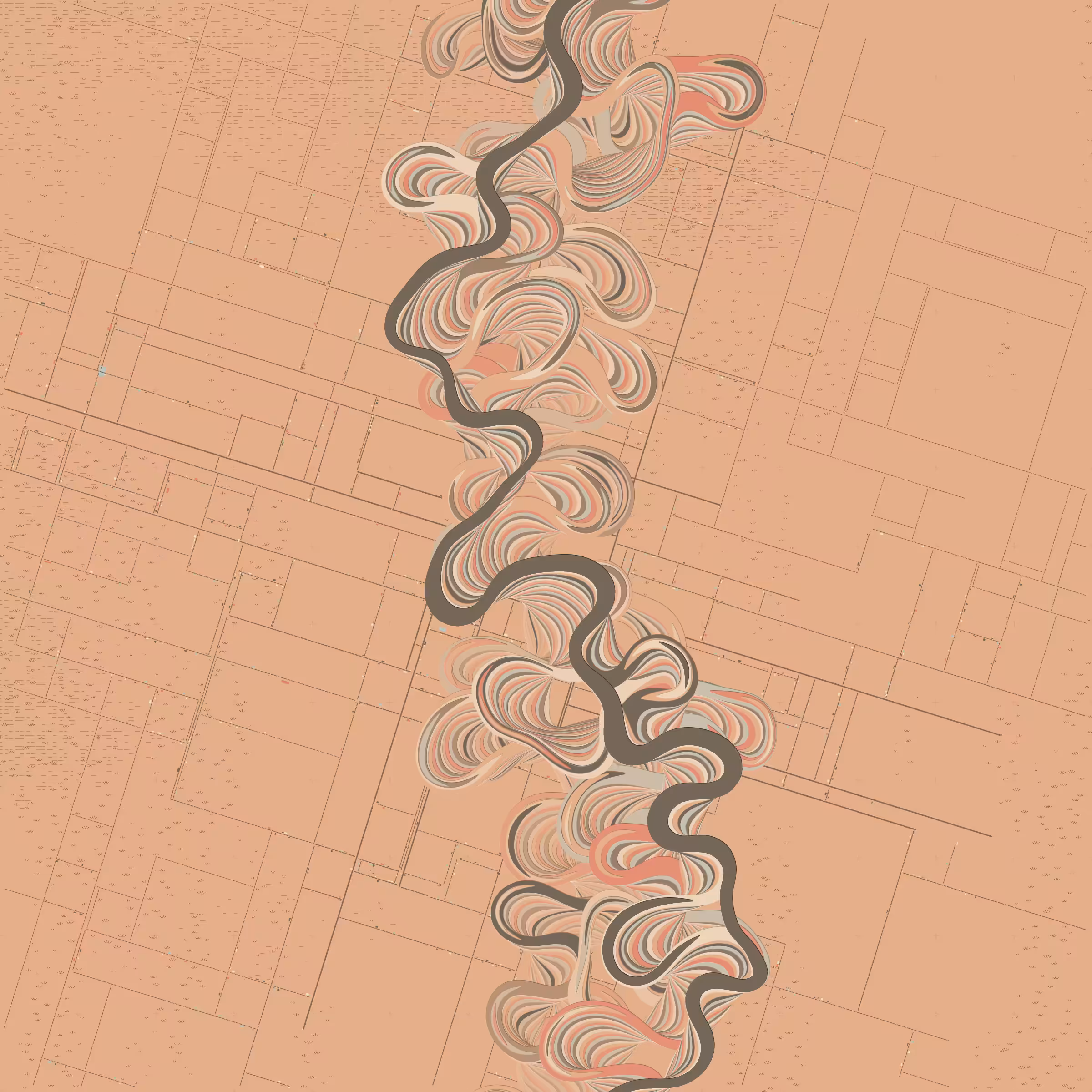 Ancient Courses of Fictional Rivers #51