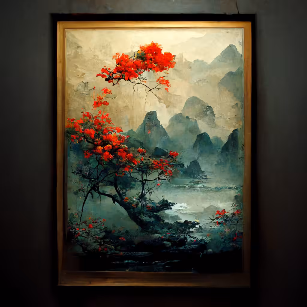 Mountains and trees #13