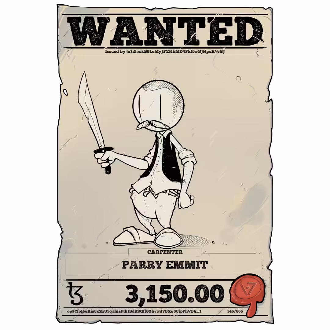 PARRY EMMIT | TEZOS PIRATE 346/666