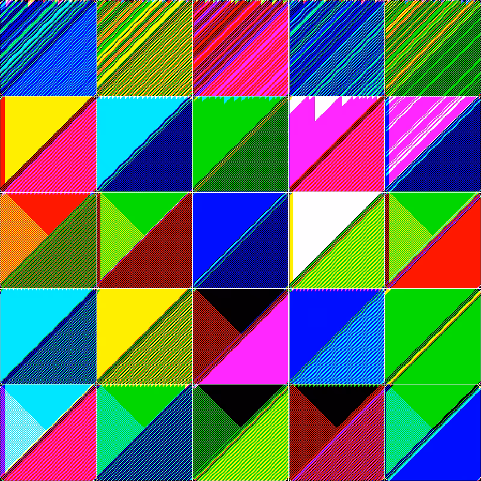 RULES (for Elementary Cellular Automata) #63