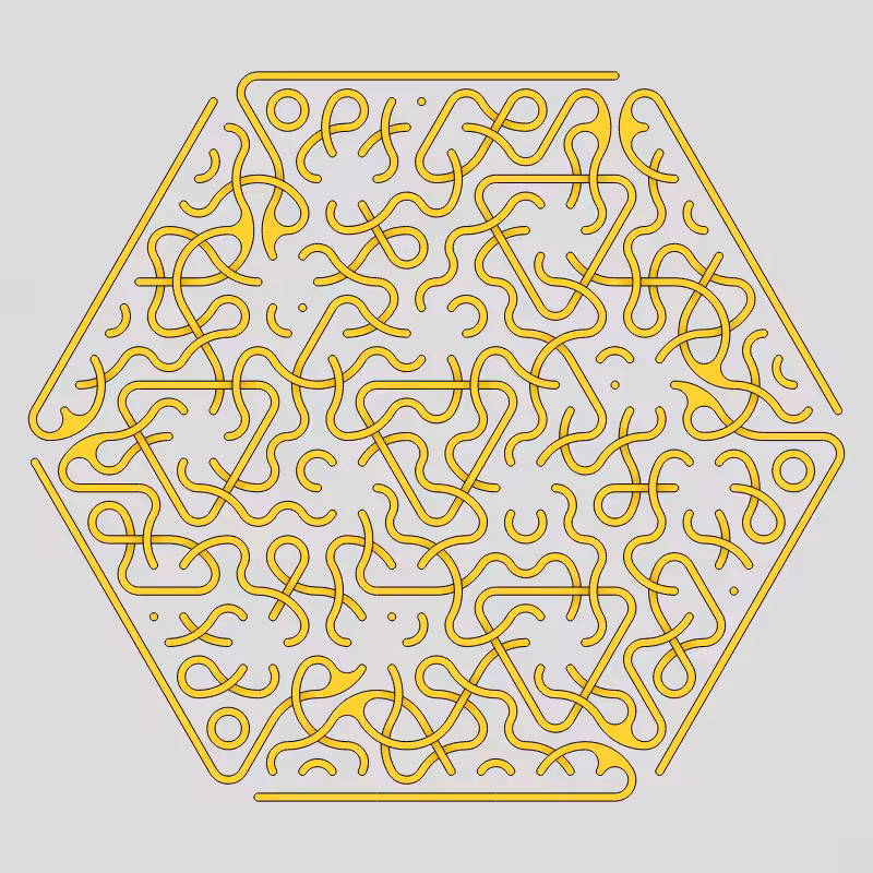 Truchet Threefold Symmetry #44