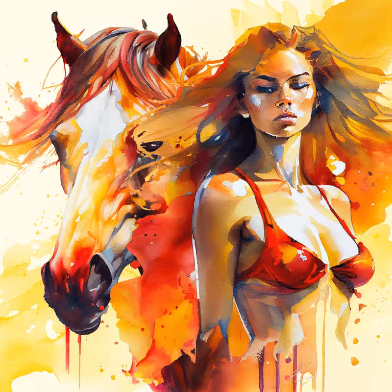 Artemis and Horse #19